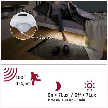 Paulmann LED-Streifen MaxLED 250 Comfort Set für Doppelbett 1m 2700K 2x4W 24VA Silber, 2-flammig