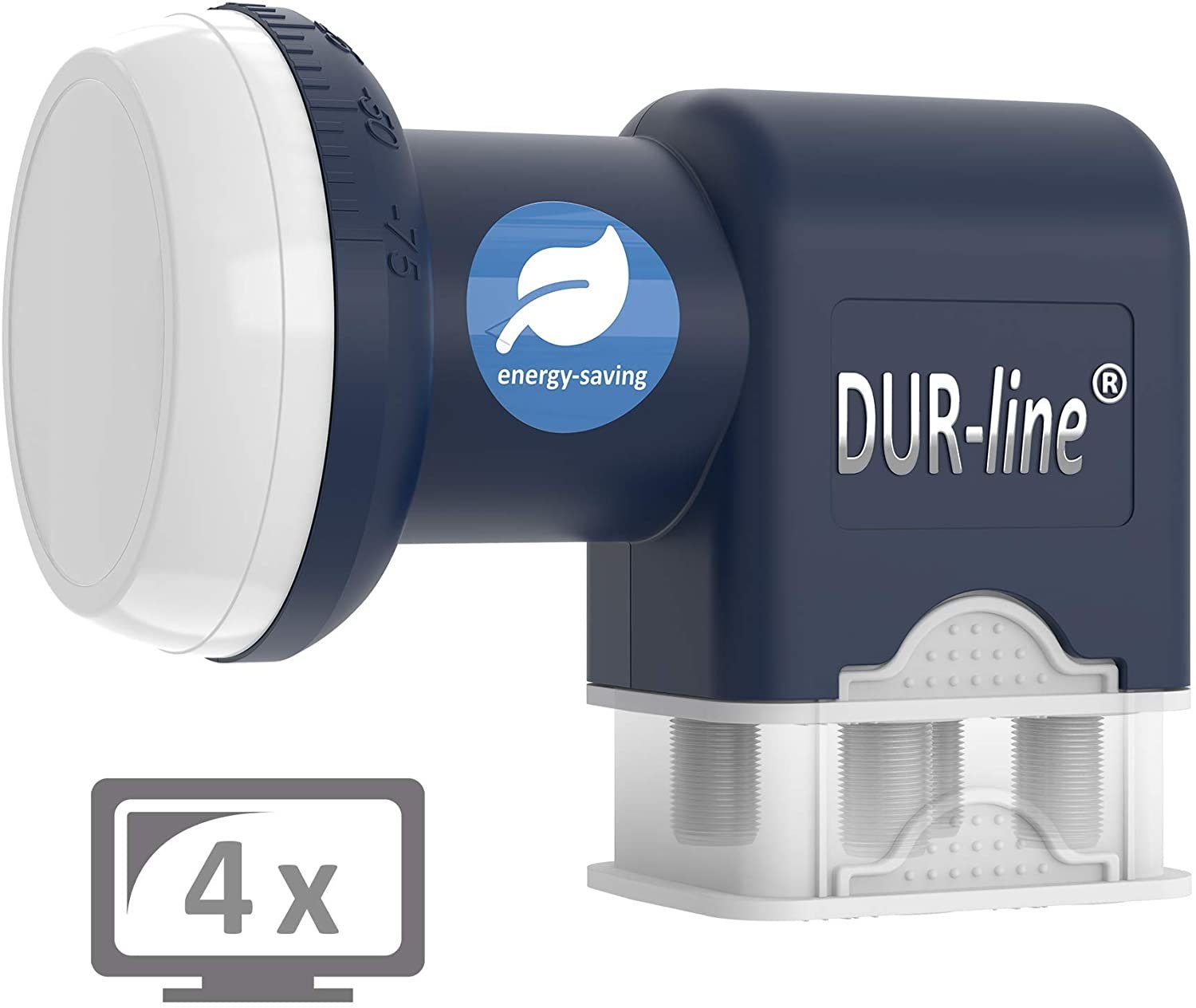 DUR-line DUR-line Blue ECO Quad - Stromspar-LNB - 4 Teilnehmer - Premium-Qualit Universal-Quad-LNB | LNB