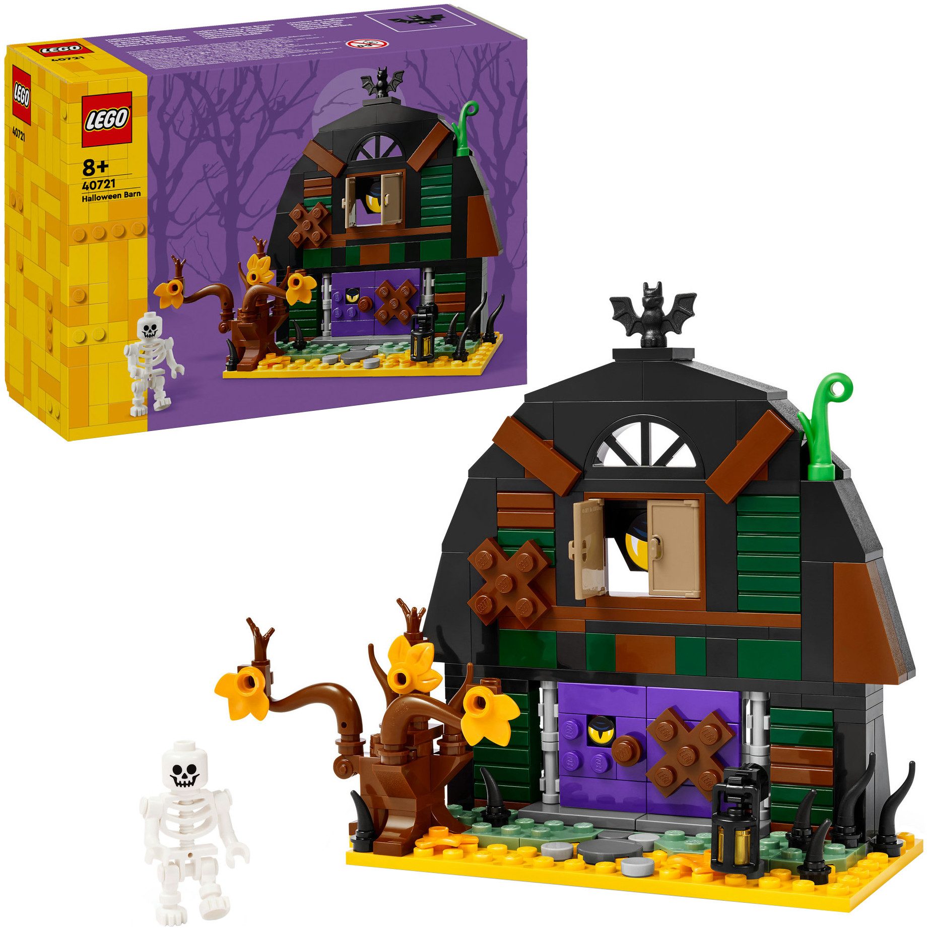 LEGO® Halloween-Scheune (40721), LEGO Iconic Konstruktionsspielsteine, (205 St), Made in Europe