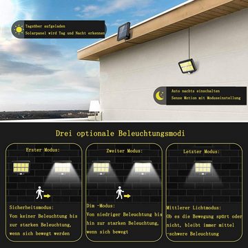 GelldG LED Solarleuchte Solarlampen für Außen, 160 LED Solarleuchten mit Bewegungsmelder