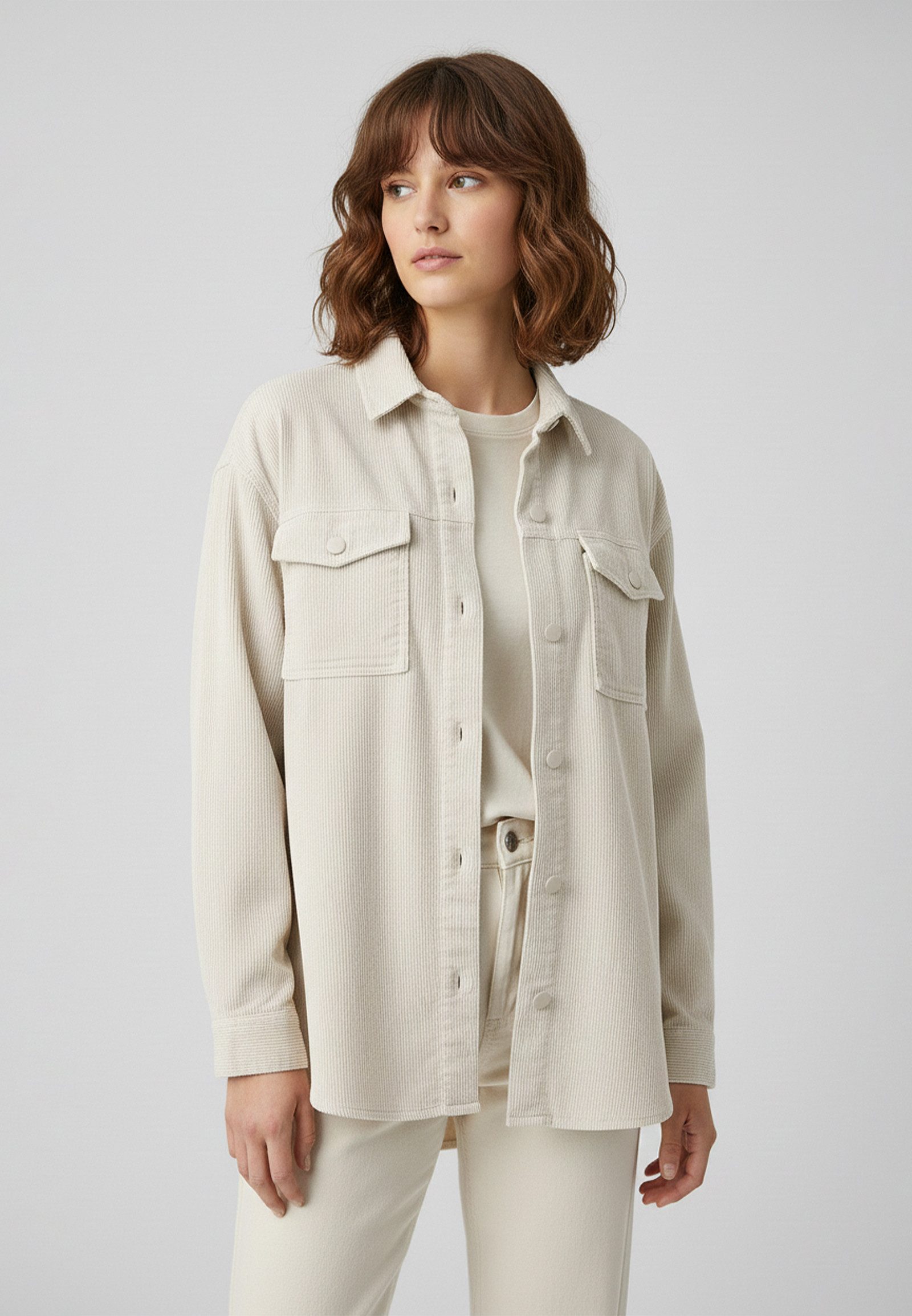 Eight2Nine Blouson Cord-Design mit Taschen und Knopfverschluss (1-St) D6000 günstig online kaufen