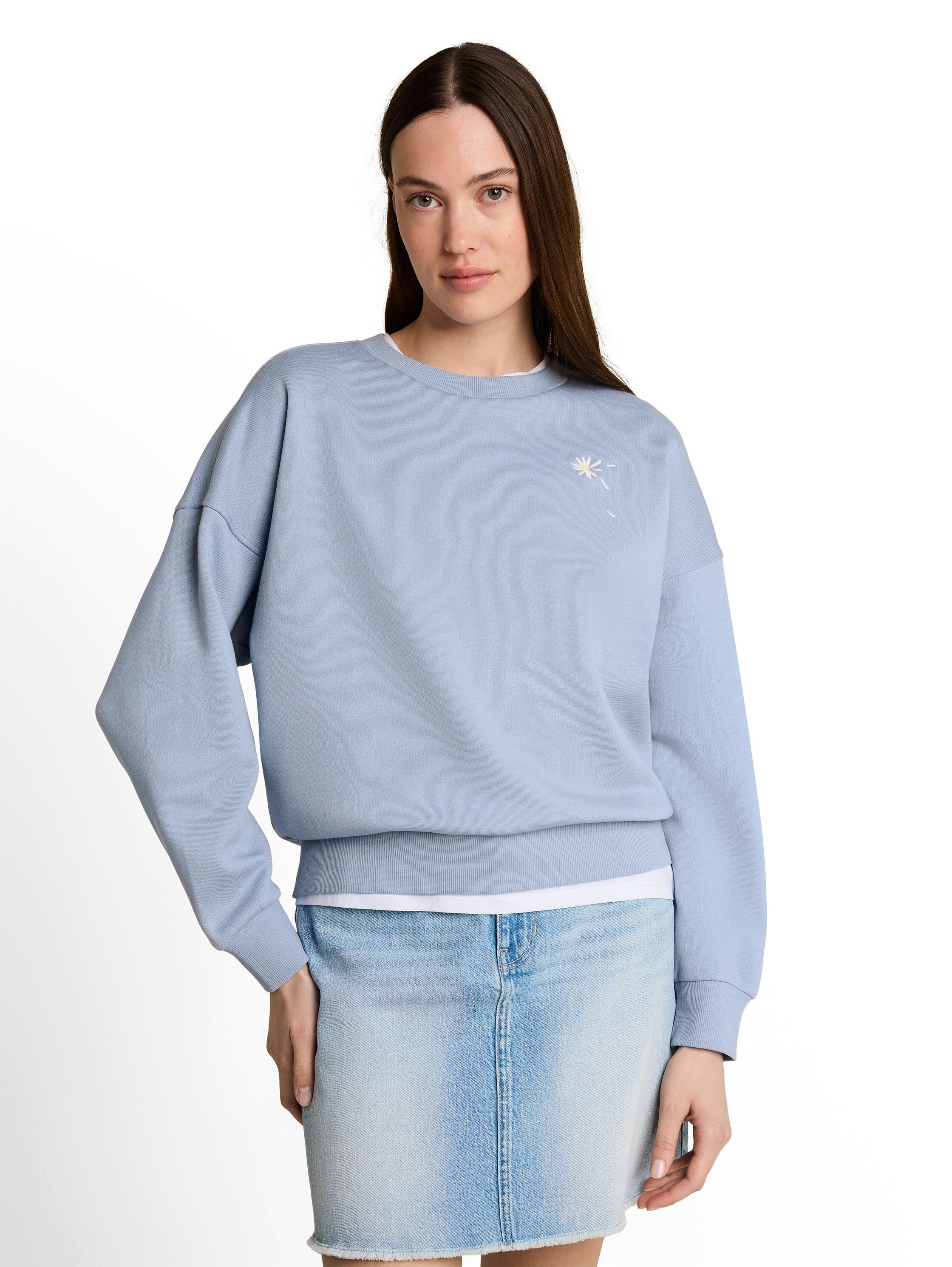 TOM TAILOR Denim Sweatshirt aus weicher Baumwolle