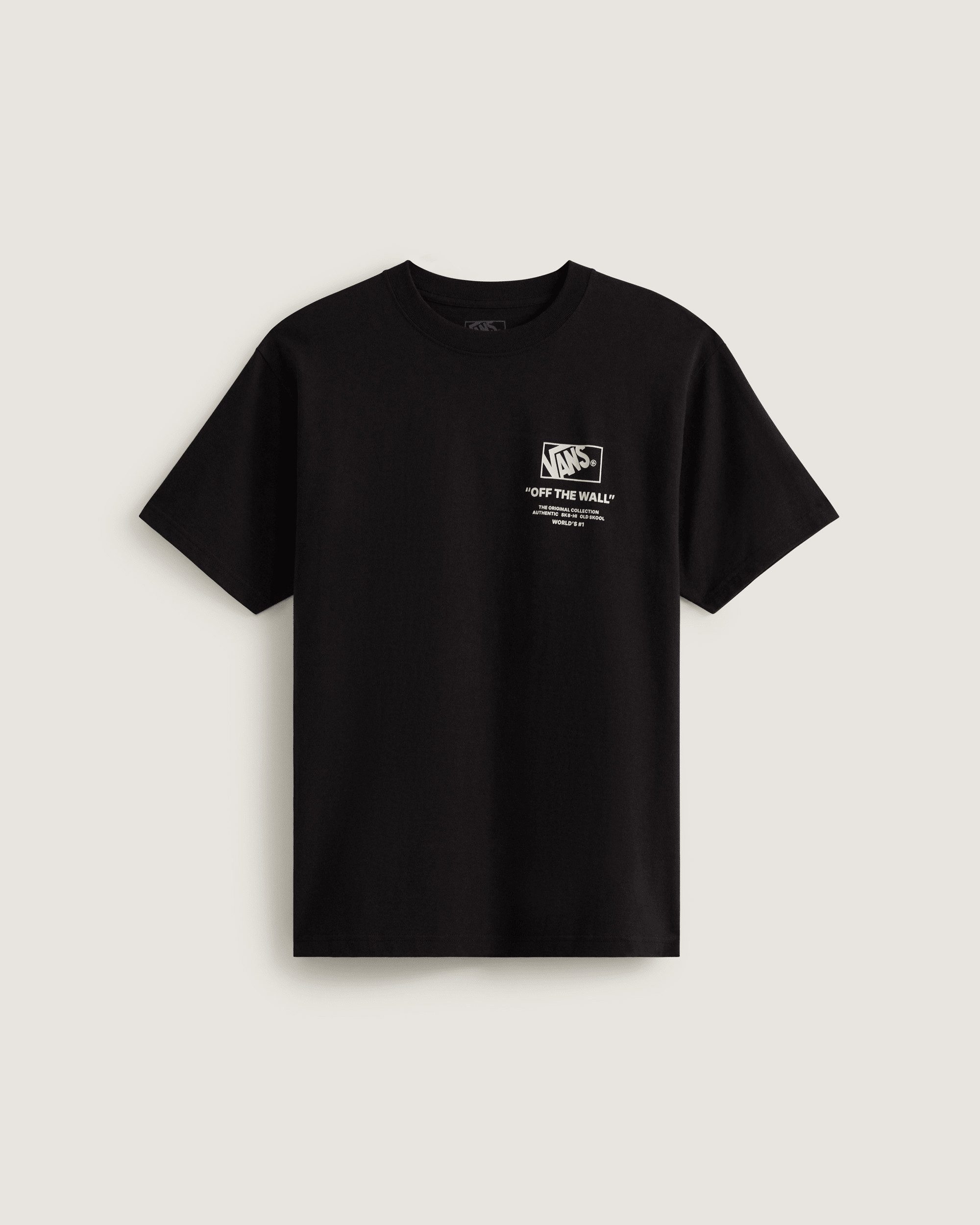 Vans T-Shirt Stacked Hi SS Tee für Erwachsene, mit Kurzarm, aus Baumwolle, normale Länge