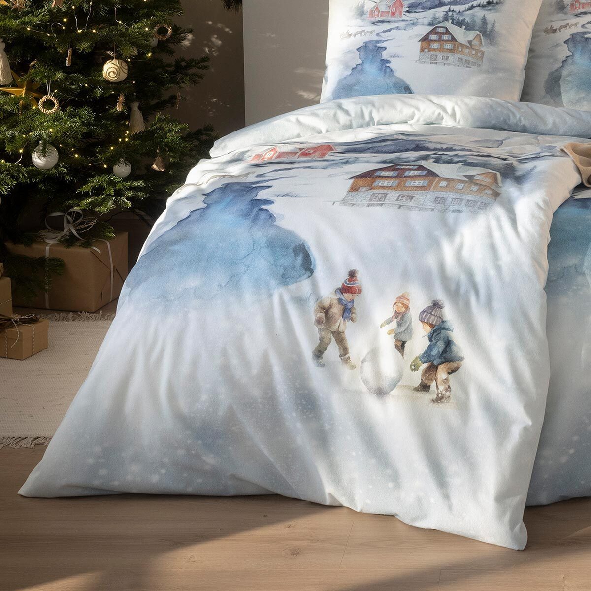 Estella Bettwäsche Mountain Lake, Flanell, 2 teilig
