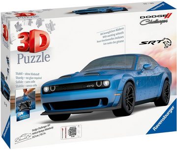 Ravensburger 3D-Puzzle Dodge Challenger SRT Hellcat Redeye Widebody, 108 Puzzleteile, Made in Europe, FSC® - schützt Wald - weltweit