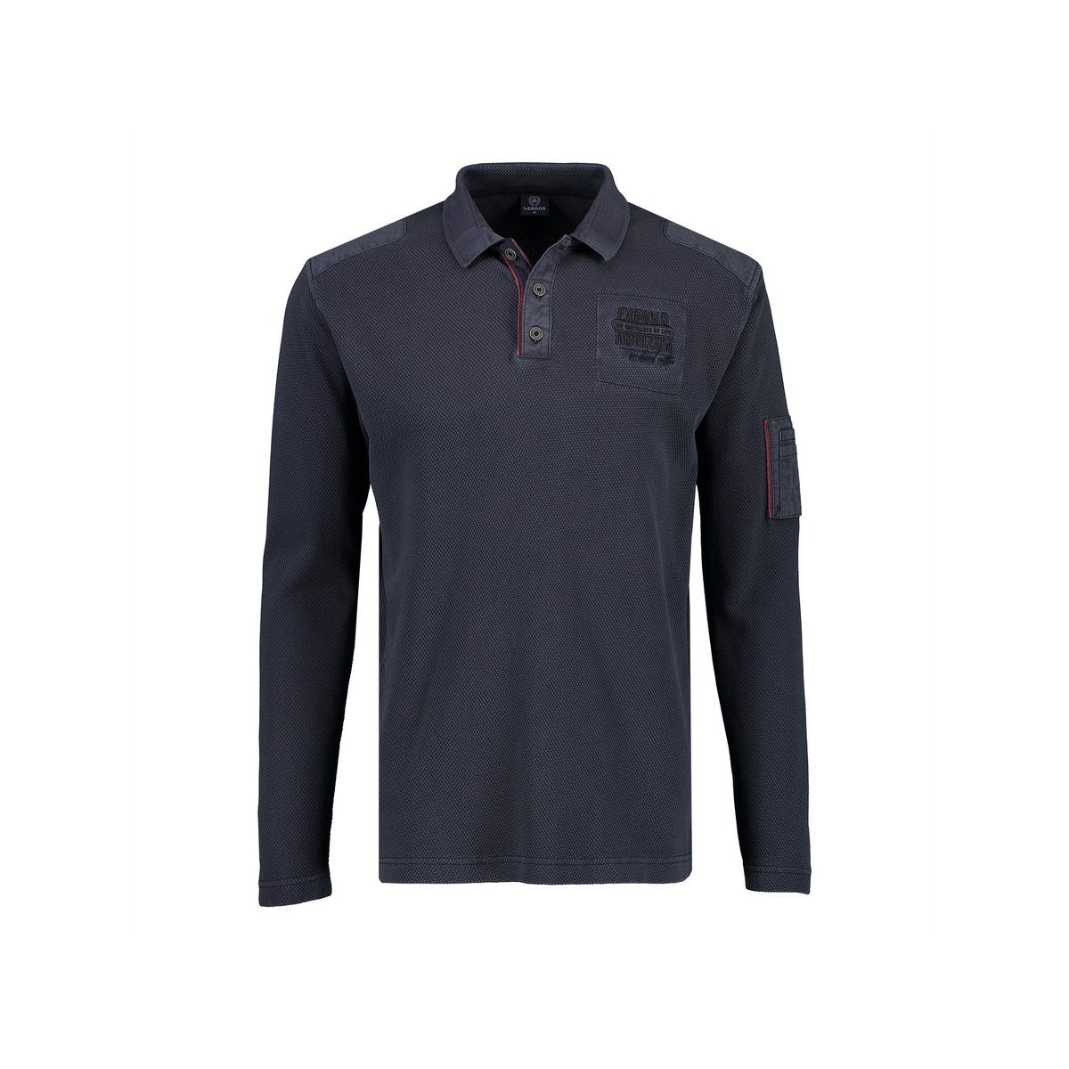 LERROS Sweatshirt blau regular (1-tlg)