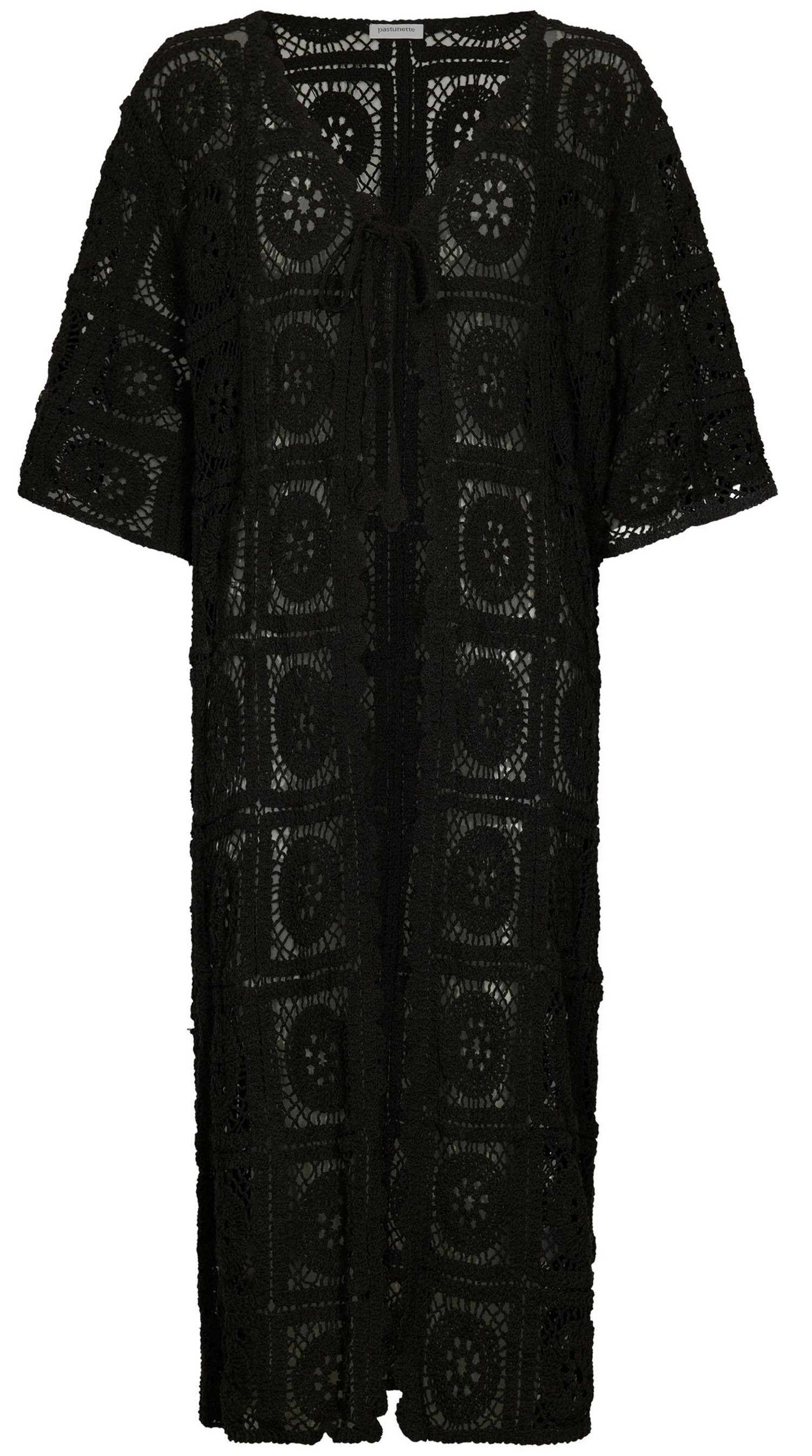 Cardigan Damen Sommer Strickmantel Häkel Lochmuster