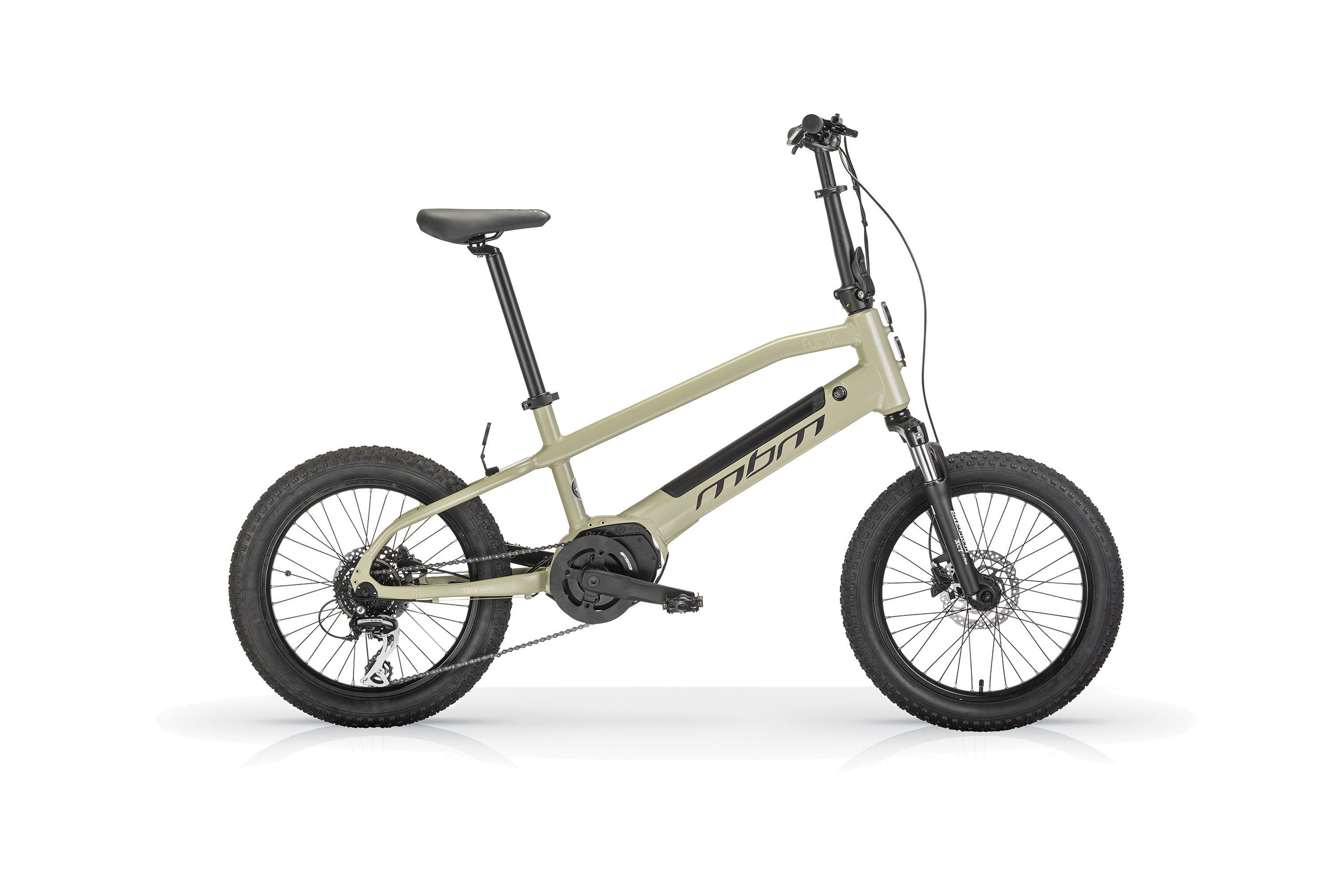 MBM E-Bike, 8 Gang Shimano, Kettenschaltung, Mittelmotor, 360 Wh, Elektro-Kompaktfahrrad FUNK CROSS 20 Zoll