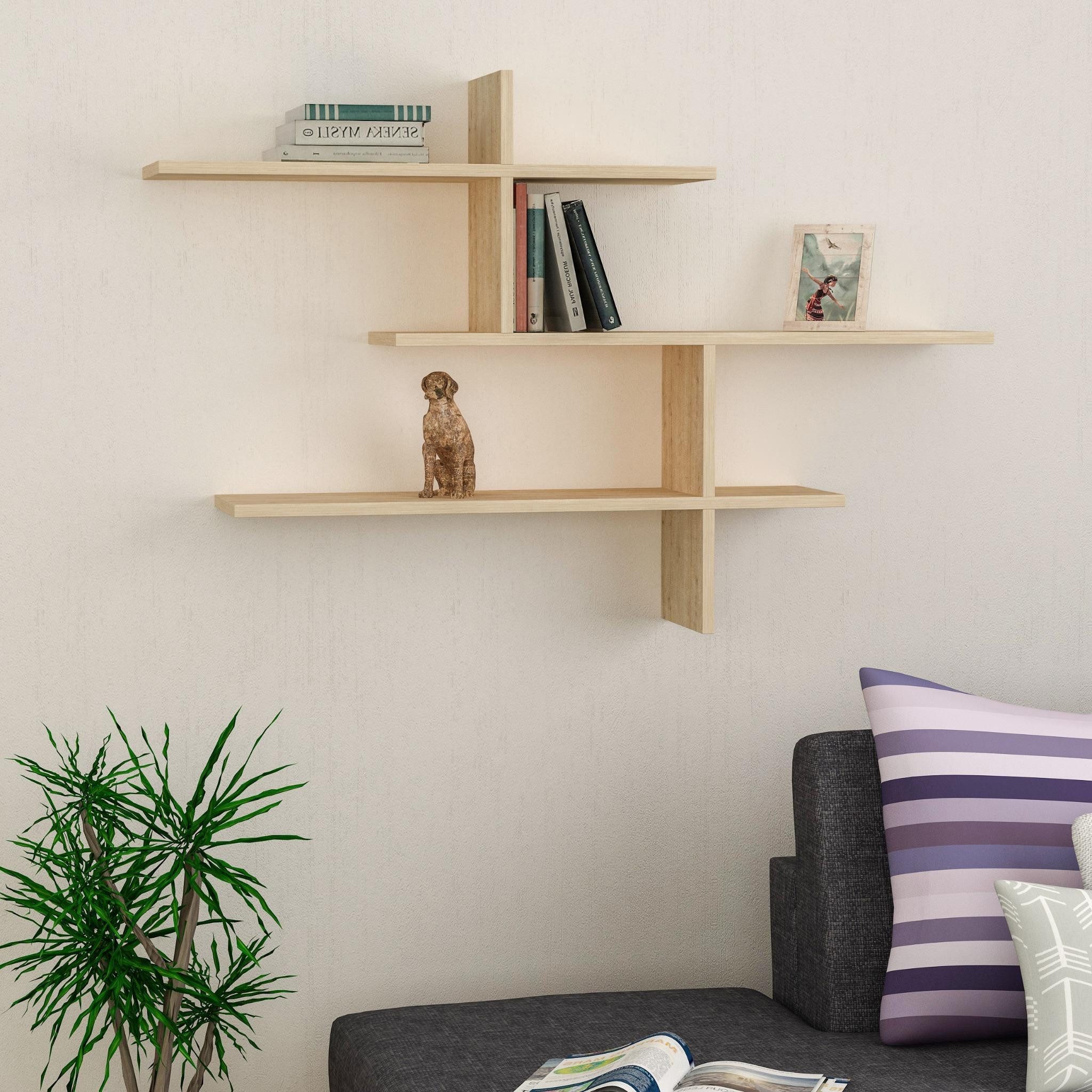 Decortie Wandregal Leo, Modernes Wandregal, Schwimmendes Regal, 22 x 123 x günstig online kaufen