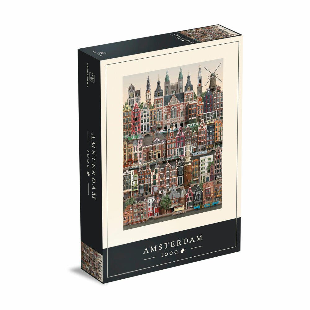 Martin Schwartz Puzzle Amsterdam, 1000 Puzzleteile günstig online kaufen