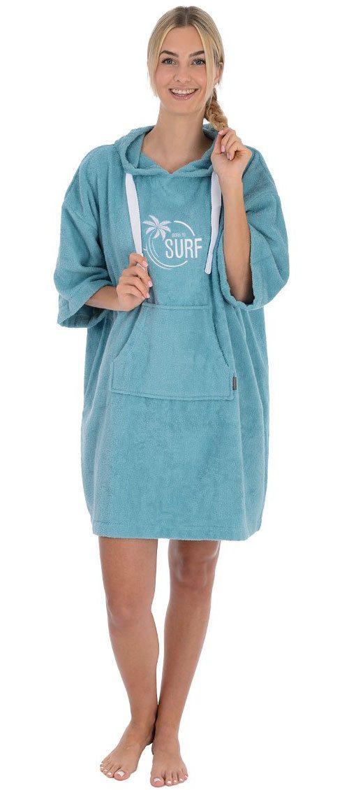 Wewo fashion Badeponcho 8500, Midilänge, Frottier, Kapuze, Oversize günstig online kaufen