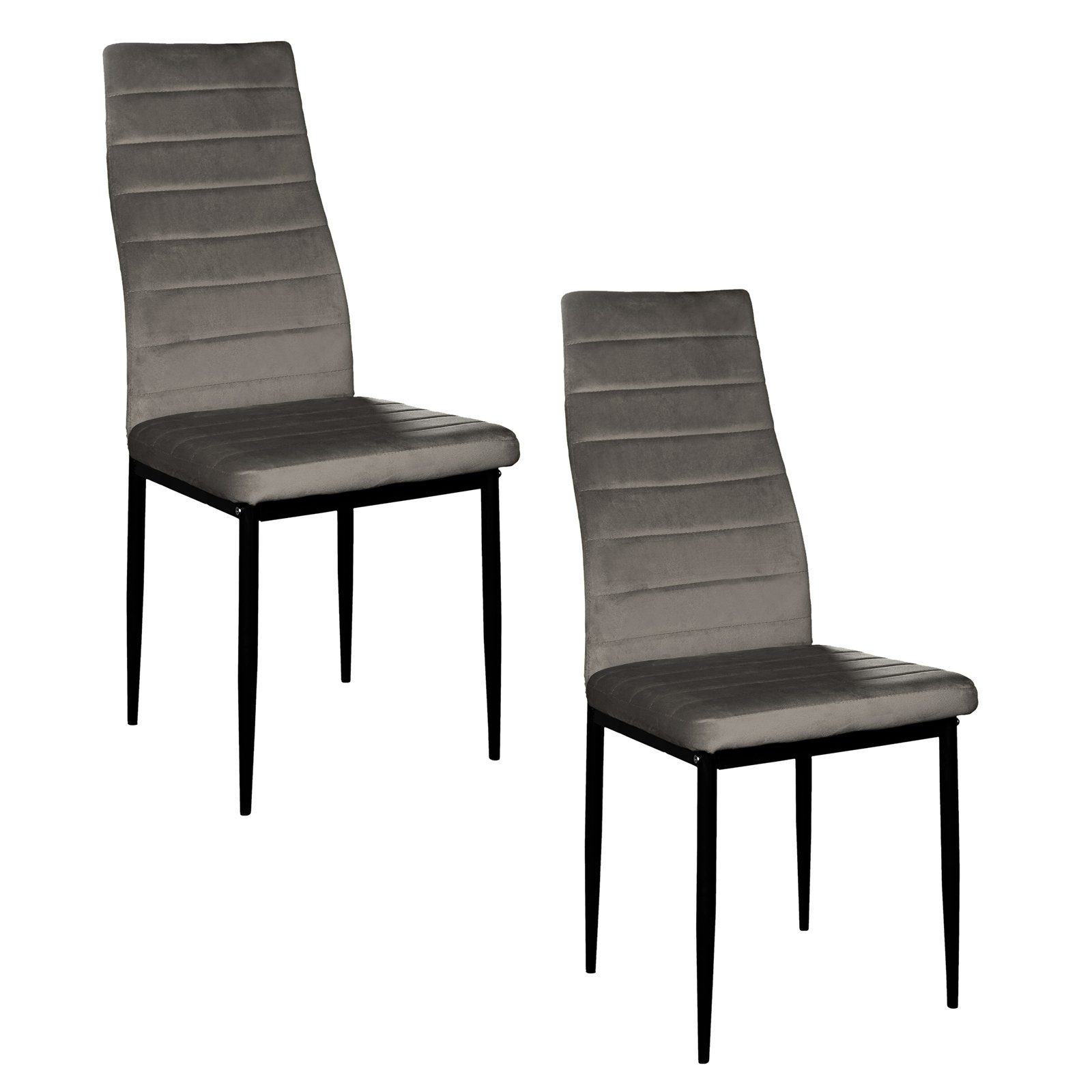 HTI-Living Esszimmerstuhl Stuhl Memphis Velvet Grau günstig online kaufen