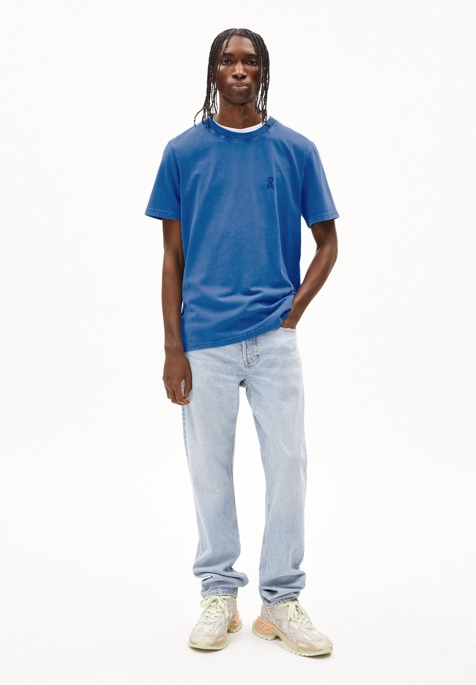 Armedangels Print-Shirt MAARKOS GMT DYE Rundhalsausschnitt günstig online kaufen