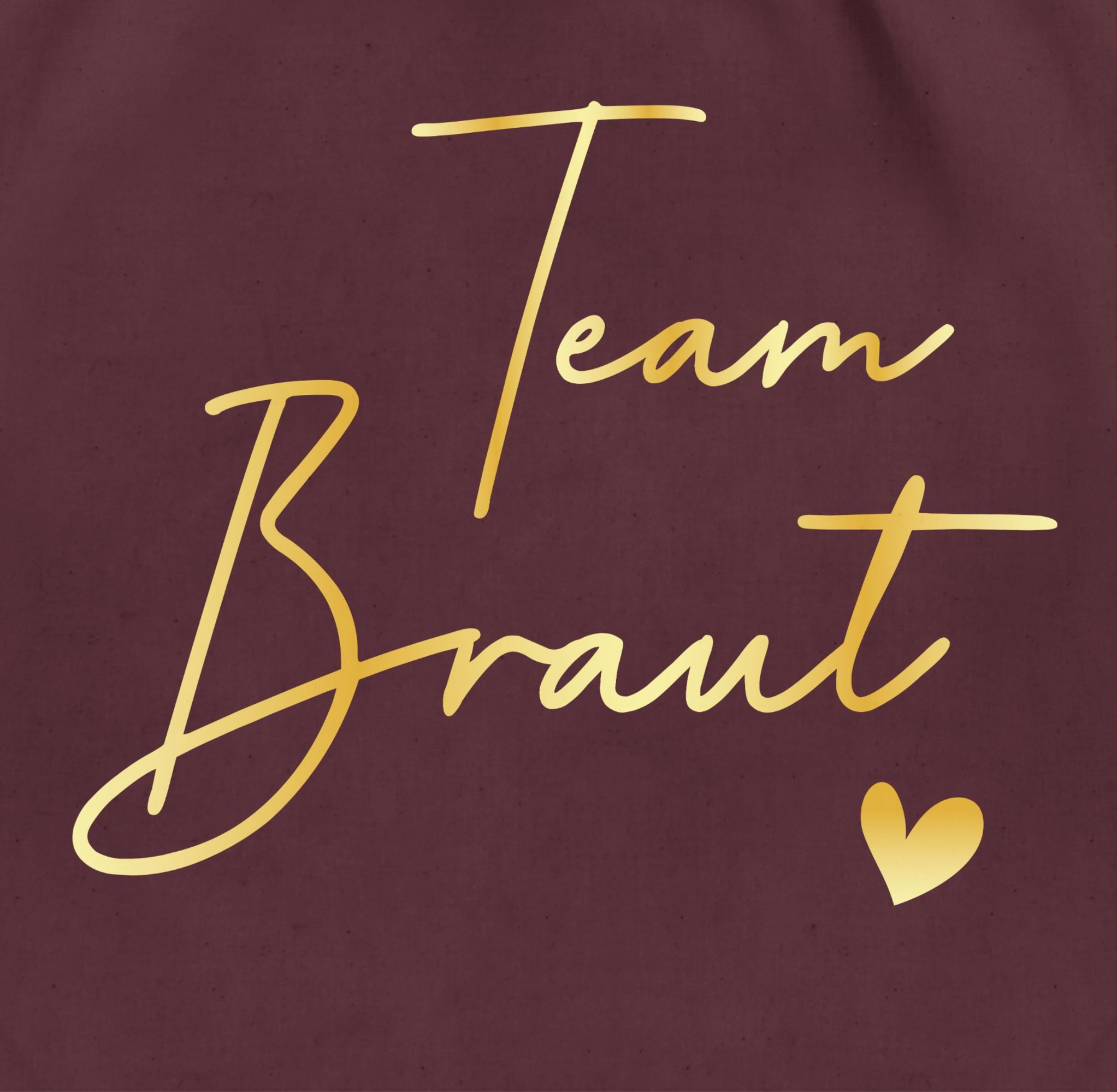 Shirtracer Turnbeutel Team Braut Crew Bride, JGA Junggesellenabschied Frauen
