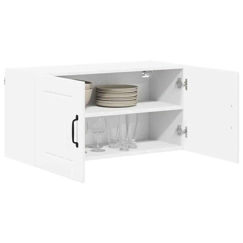 vidaXL Hängeschrank Hängeschrank Küchenhängeschrank mit Regal Weiß 80x31x40 cm Spanplatte