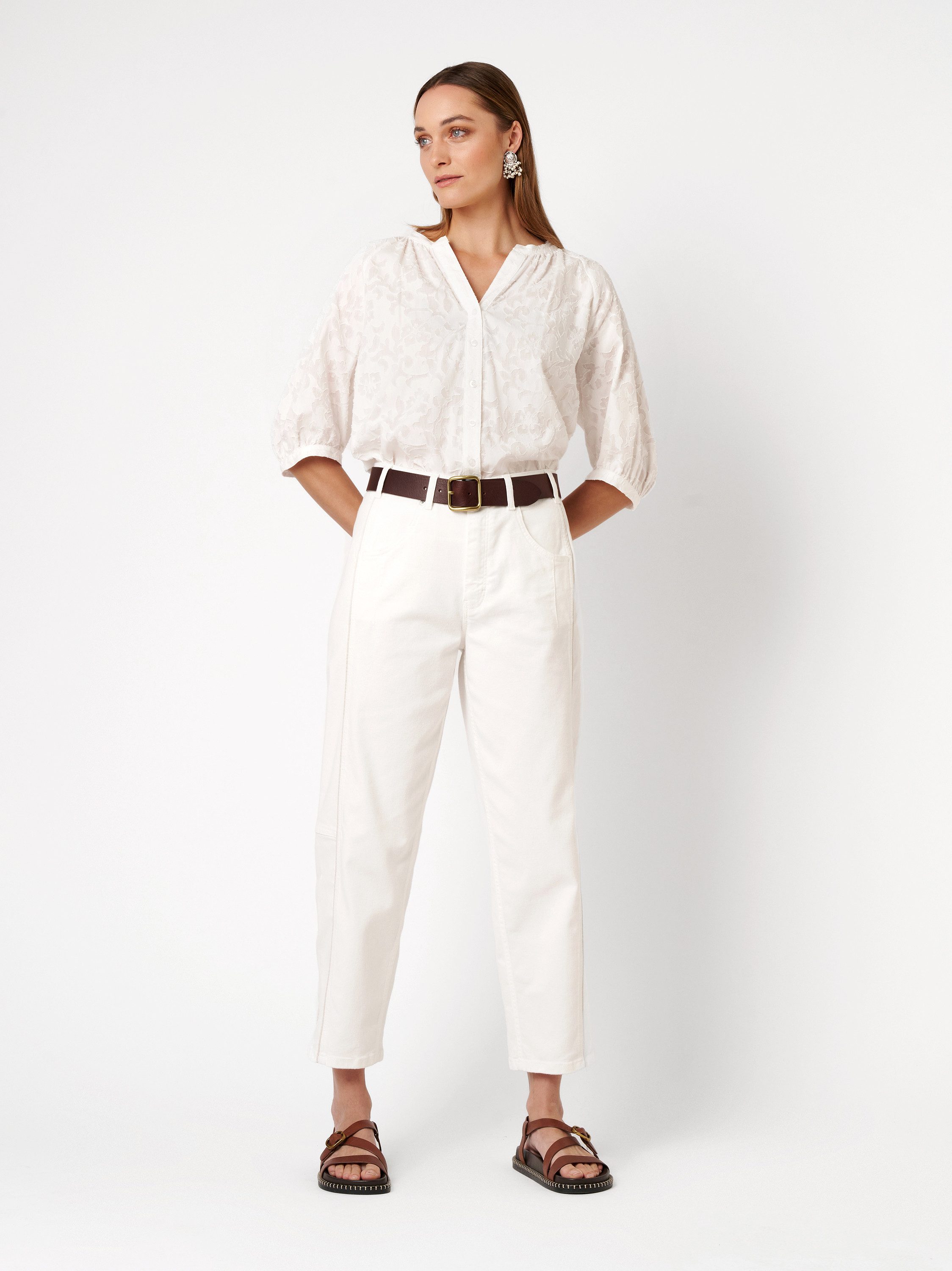 TONI Schlupfbluse Conni KA mit floralem Muster