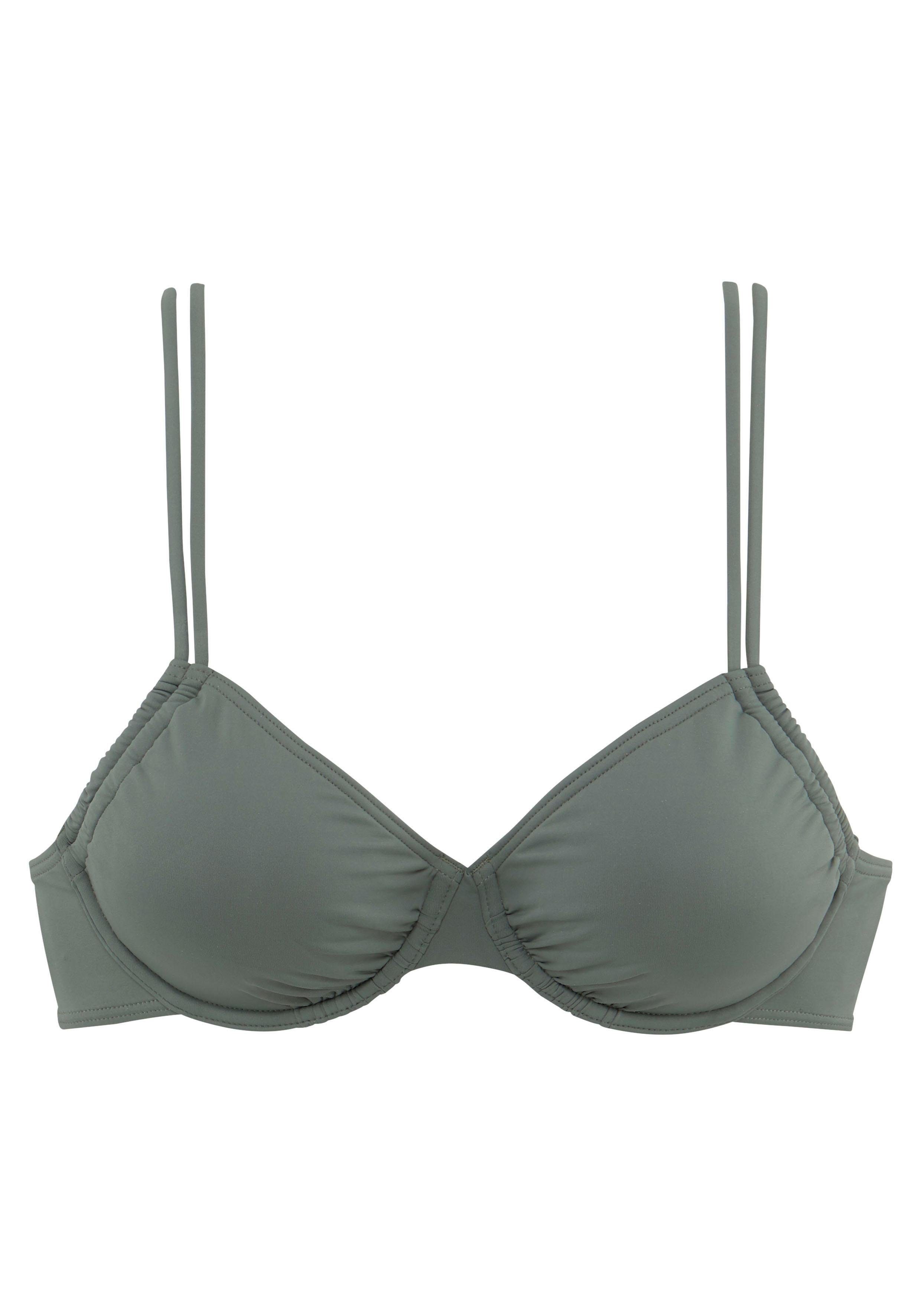 LASCANA Bügel-Bikini-Top Italy, seitlich zu raffen günstig online kaufen