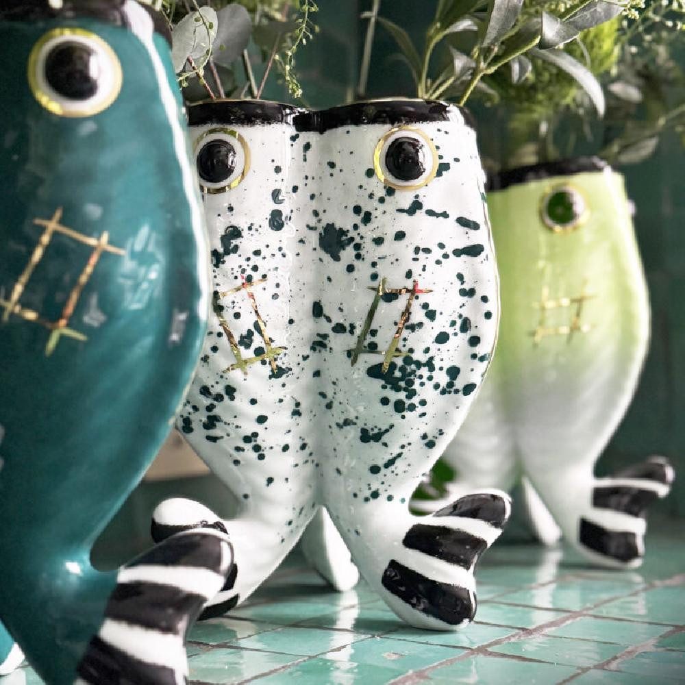 Reichenbach Dekovase Vase KoiKoi Paola Navone Dunkelgrün 2025 Edition