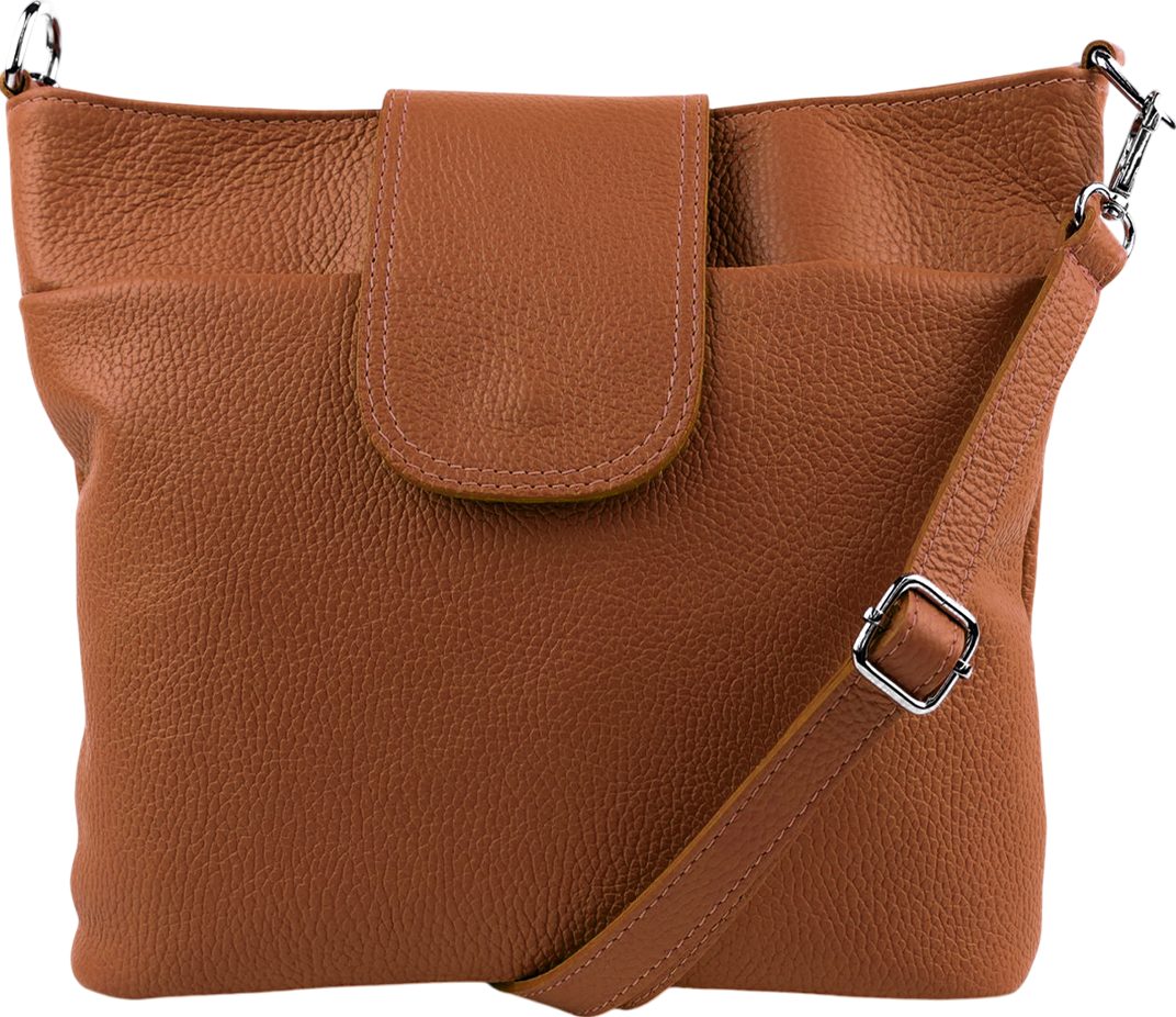 SEVA Schultertasche Umhängetasche Damen Echtleder mit Verstellbar Abnehmbar Breiter Gurt (5 Innenfächer, 2 Außenfächer, Vielen Farben), Crossbody Tasche, vielen verschiedenen Farben, Made in Italy