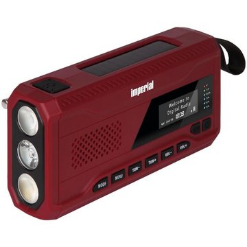 IMPERIAL by TELESTAR DABMAN OR 2 DAB+/ UKW Kurbelradio / Outdoorradio Digitalradio (DAB) (mit Taschenlampe, Solarzellen, Powerbankfunktion, SOS Warnfunktion und Bluetooth Streaming, 2 W, Empfang über DAB+, DAB, FM, AM, Sleeptimer, Batterieladeanzeige)