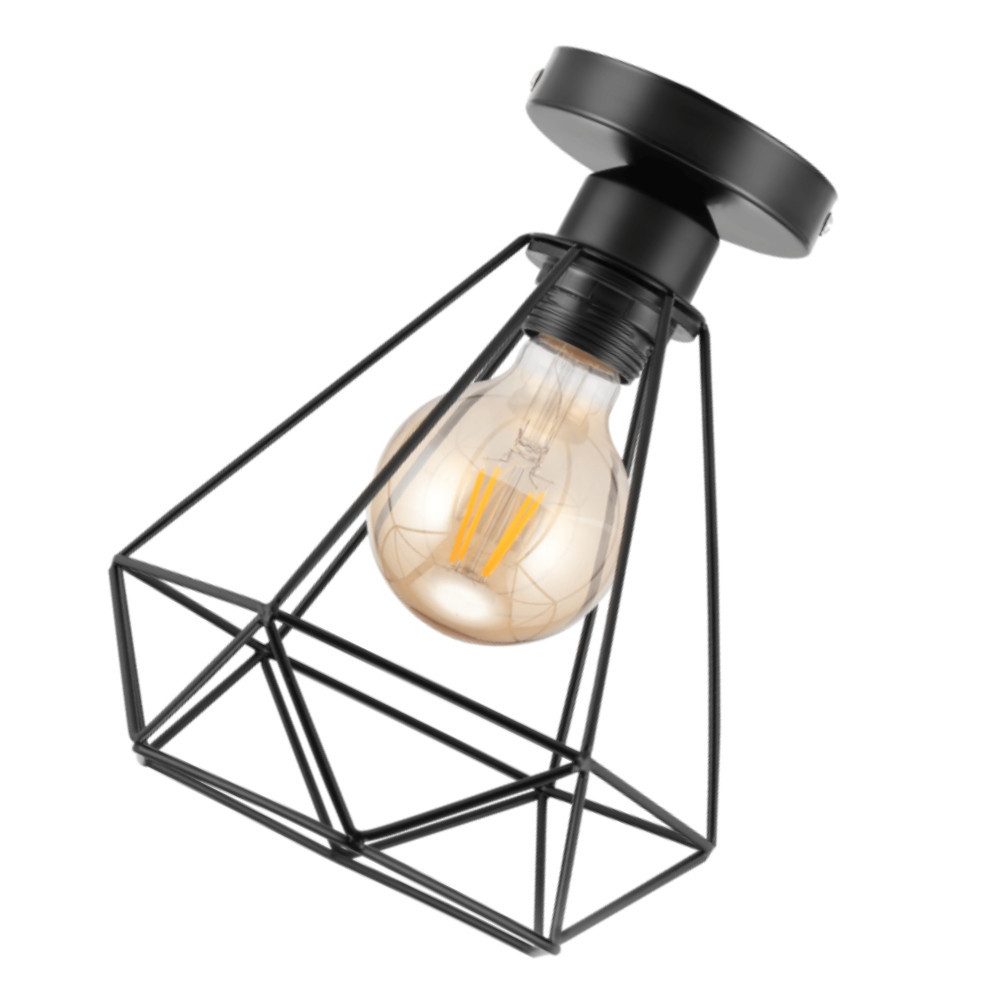 LETGOSPT Deckenleuchte Deckenlampe Hängeleuchte Metall Vintage günstig online kaufen