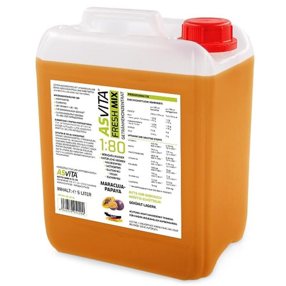 ASVita ASVita Fresh Mix Mineralgetränk 1:80 - 5L Getränkekonzentrat, 5000.0 ml