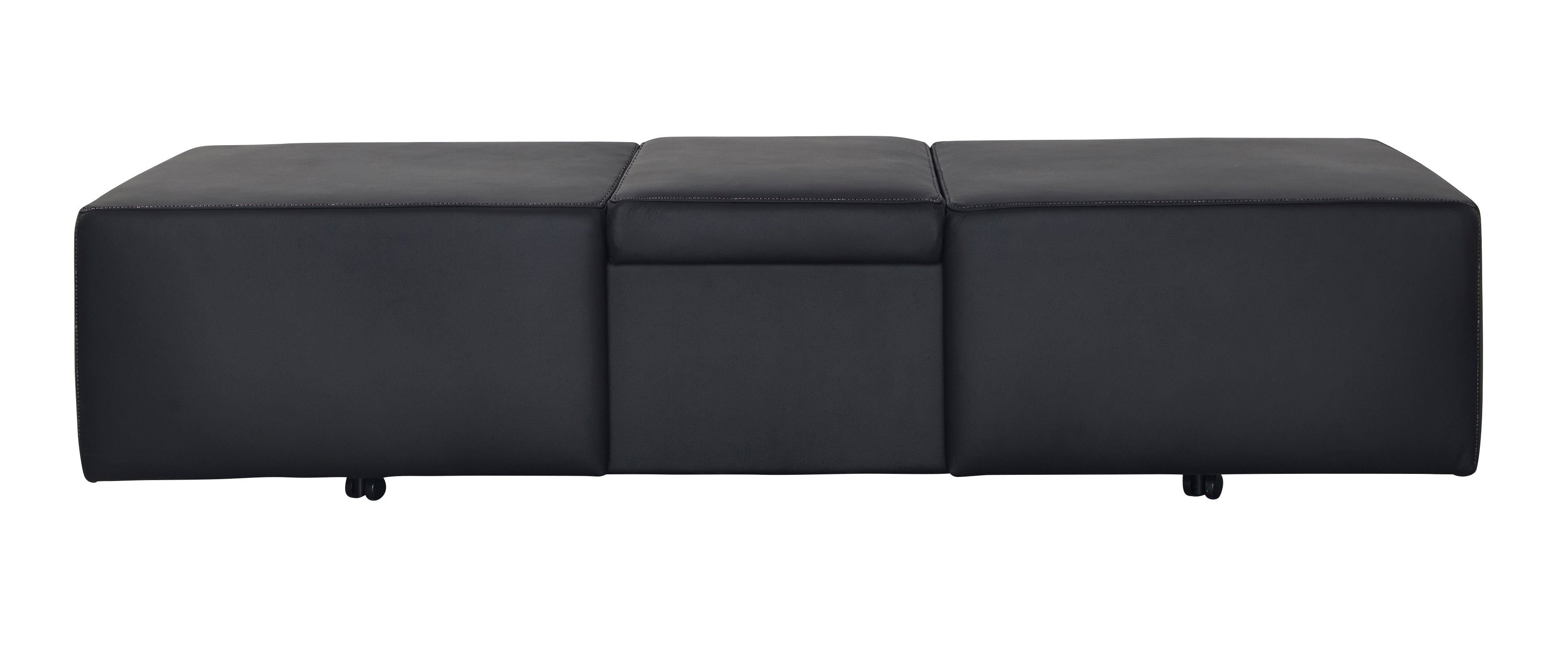 W.SCHILLIG Hocker taboo, ausziehbar, inklusive Zwischenablage, mit Kontrastnaht