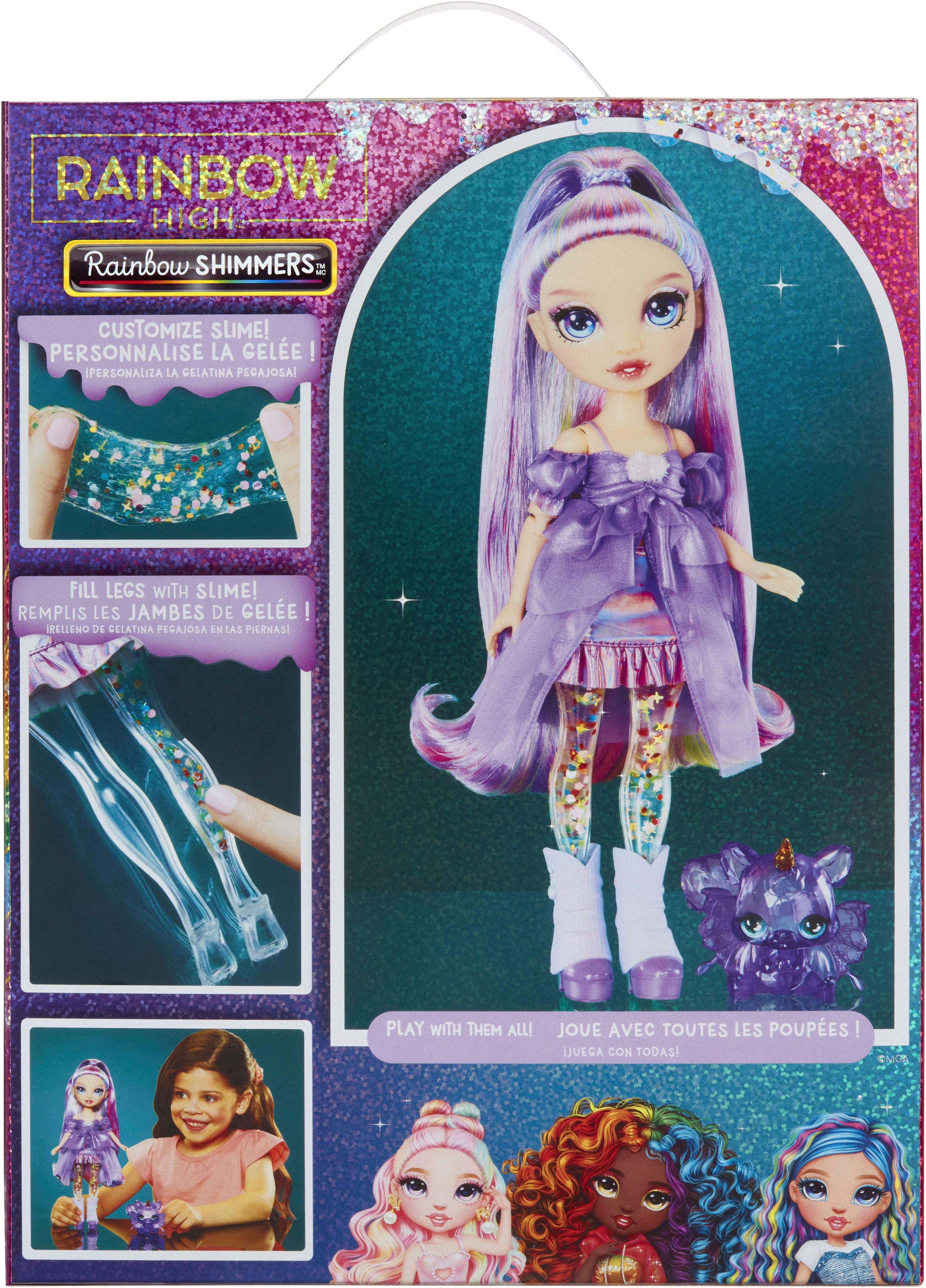 Rainbow High Anziehpuppe Rainbow Shimmers with Slime Fashion Doll, Violet (purple) – Bild 4 von 5