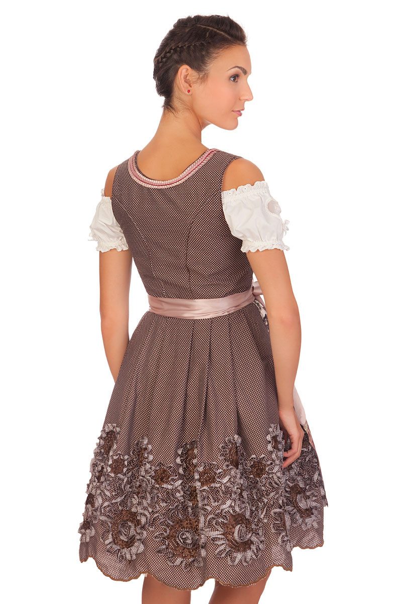 MarJo Dirndl Midi Dirndl 2tlg. - REBECCA - braun