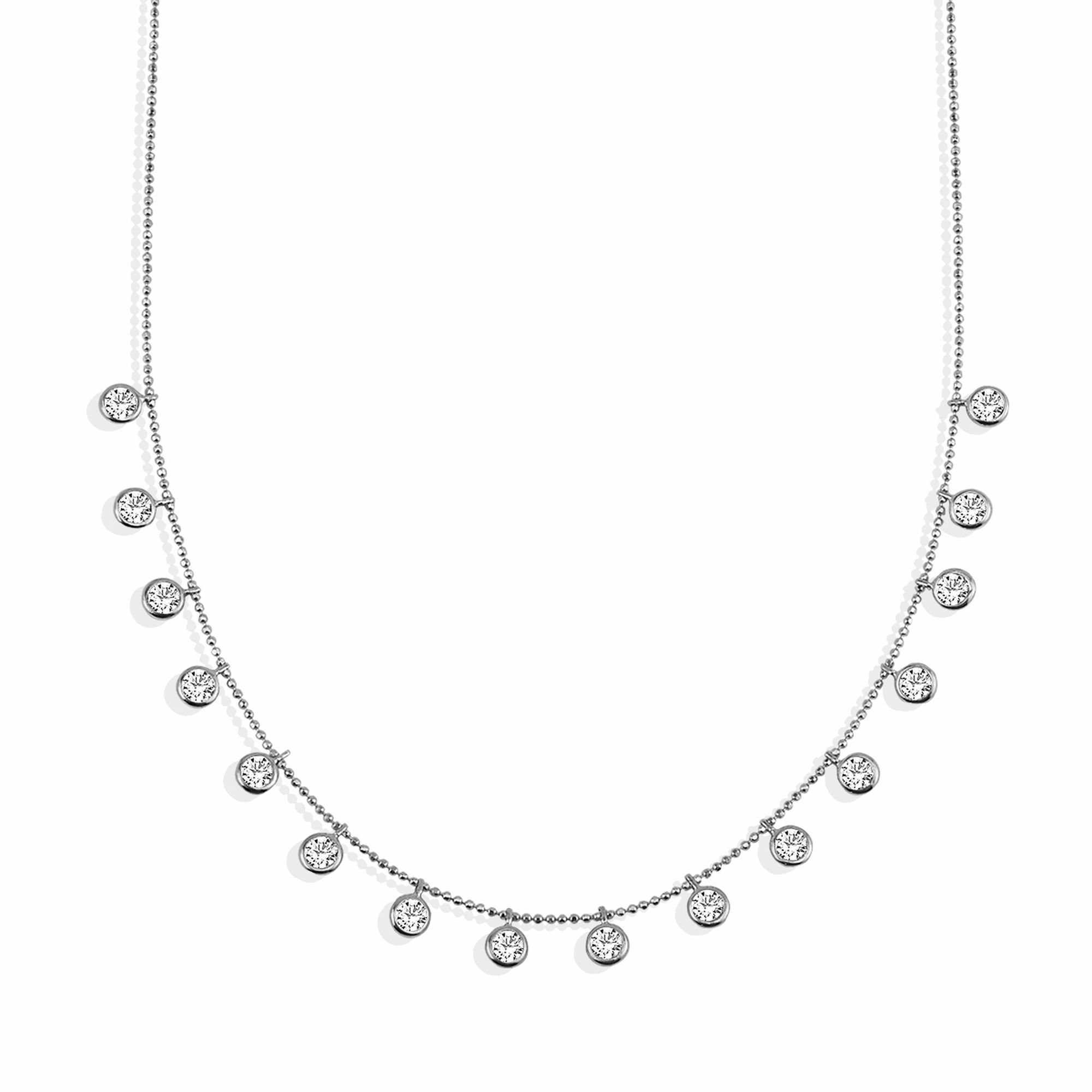 Kette mit Anhänger 925/- Sterling Silber funkelnde Halskette
