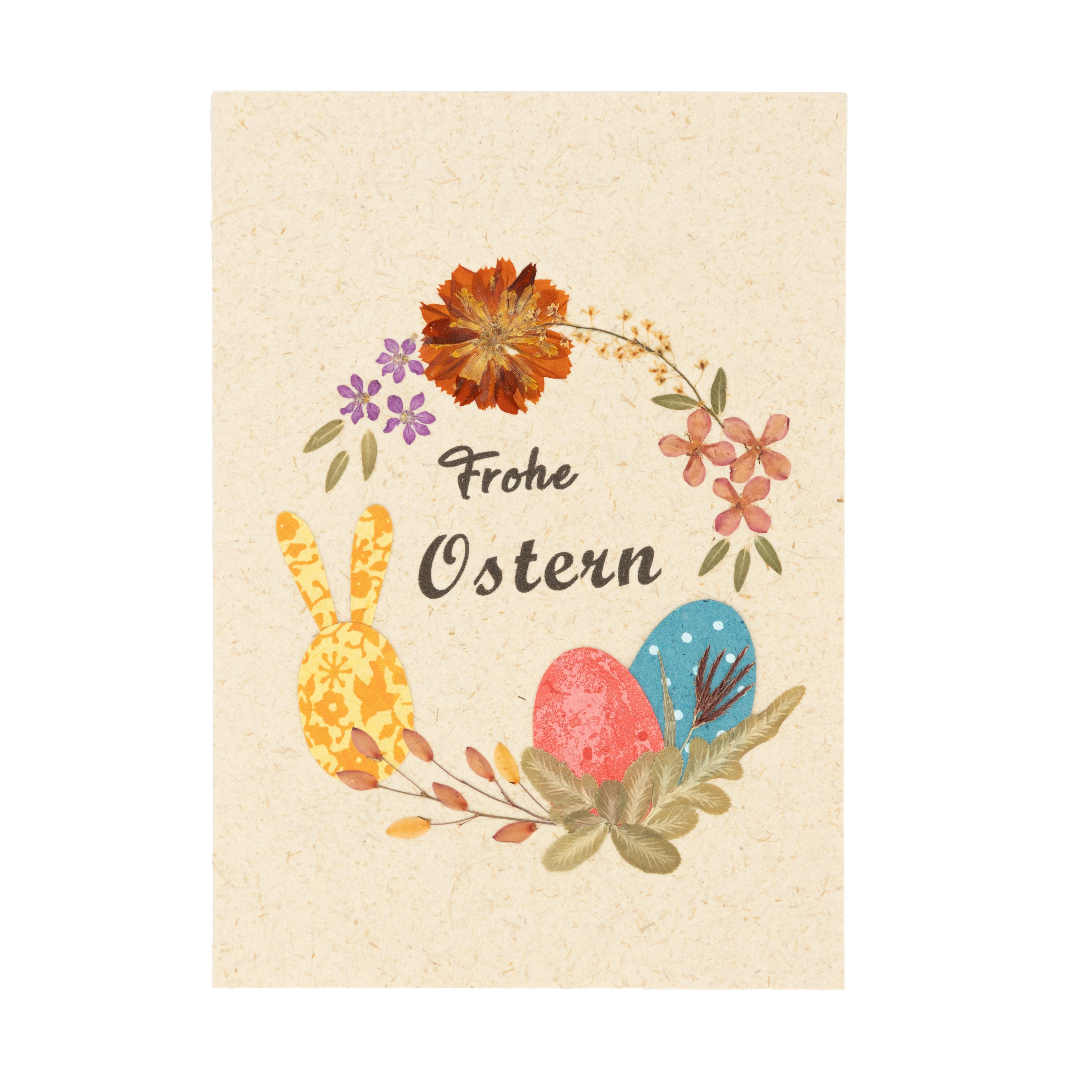 El Puente Grußkarte Grußkarte Frohe Ostern aus Papier, Handmade, Fair Trade