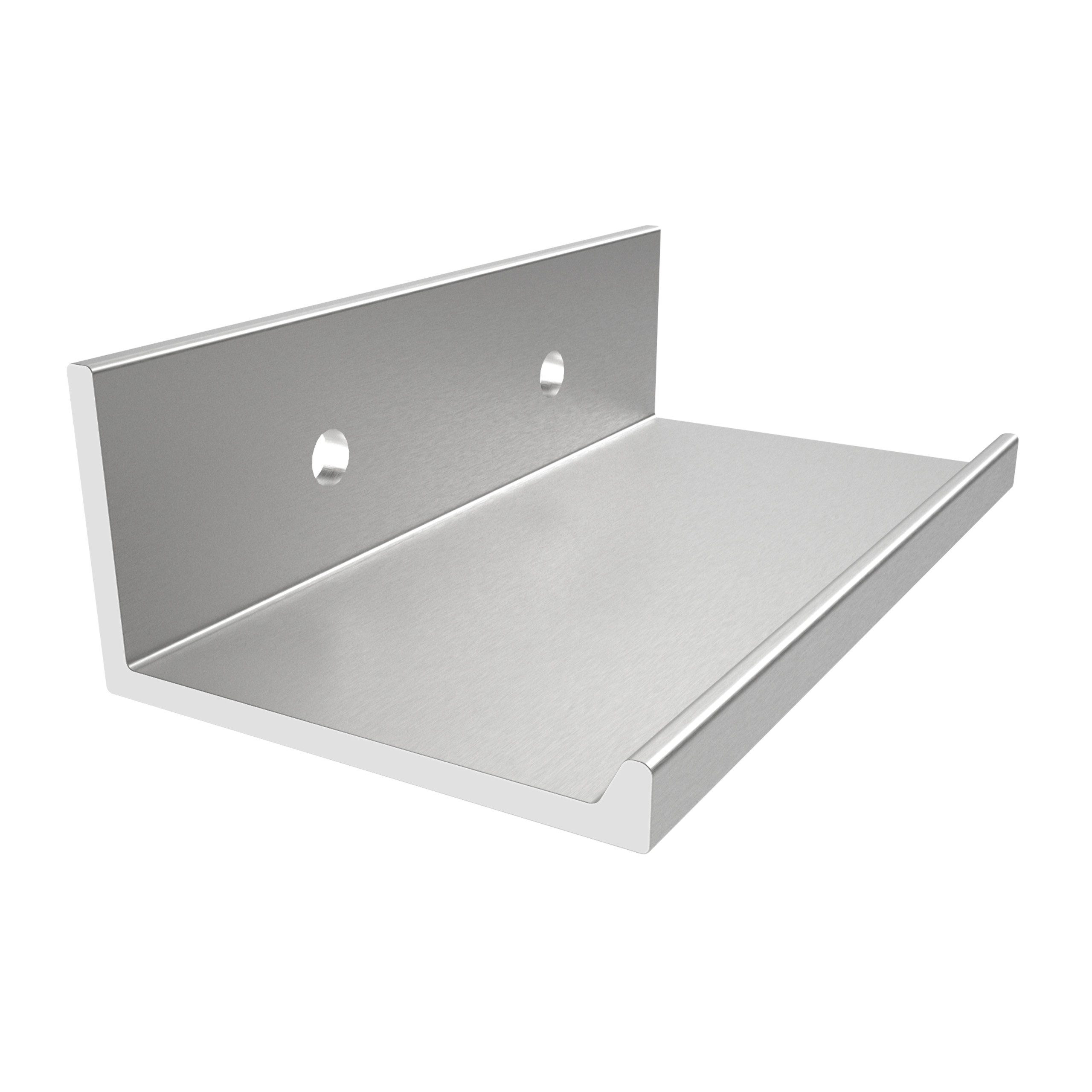 SO-TECH® Möbelgriff SEARL, Aluminium, schwarz oder Edelstahloptik, 70 mm, Edelstahloptik gebürstet