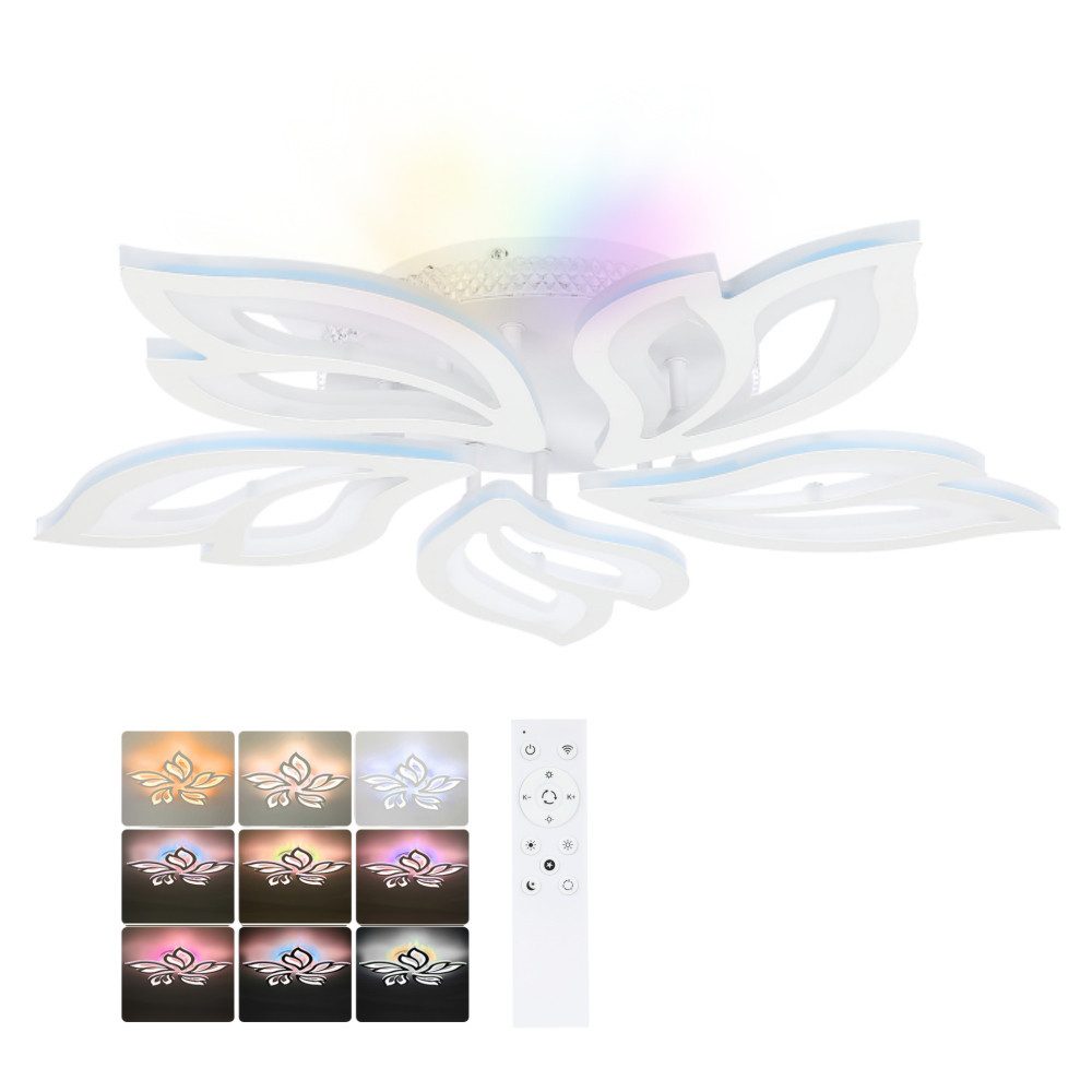 OULENBIYAR Deckenleuchte LED Deckenleuchte Mit Fernbedienung günstig online kaufen