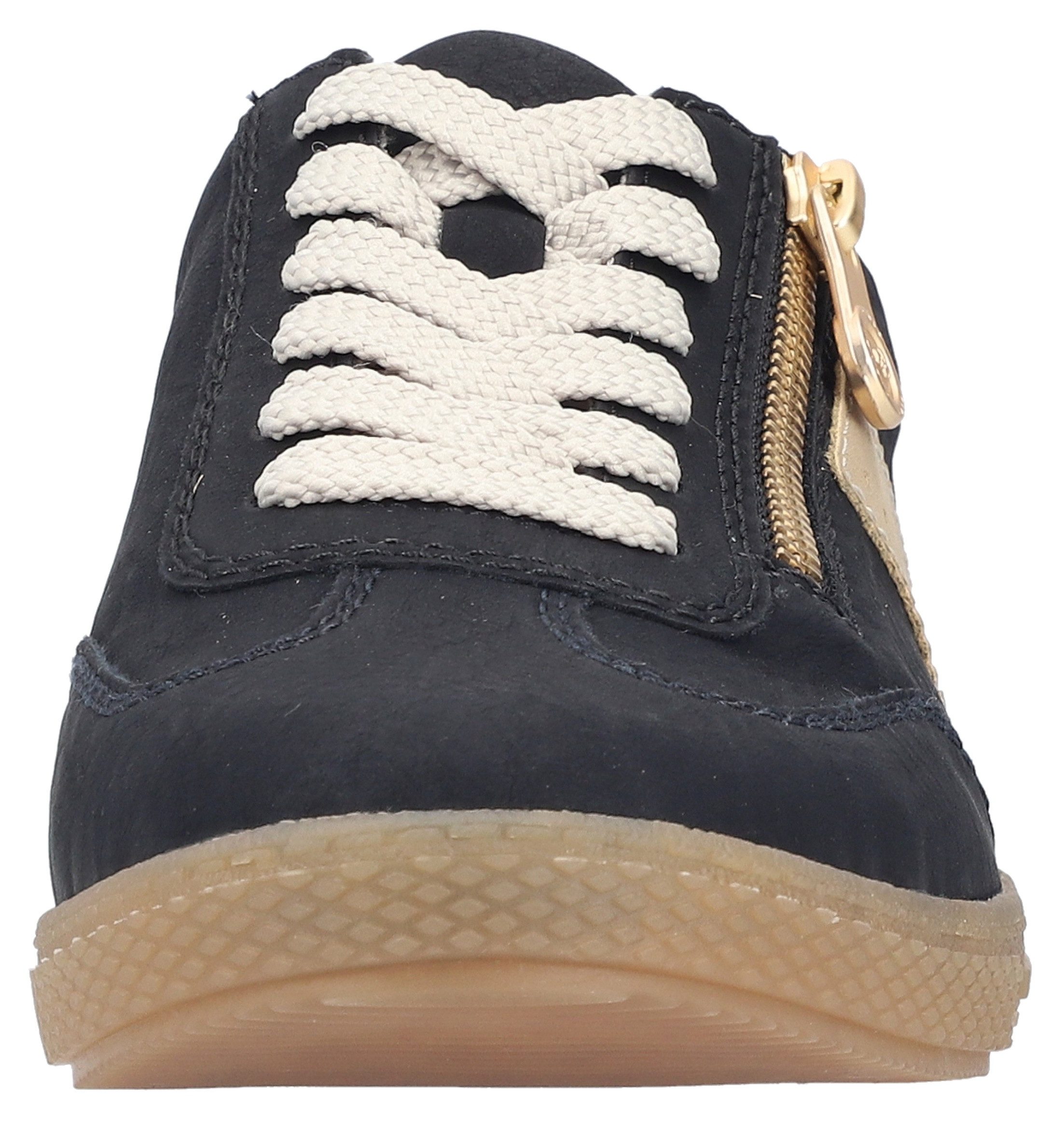 Rieker Sneaker Halbschuh, Freizeitschuh, Schnürschuh mit Reißverschluss
