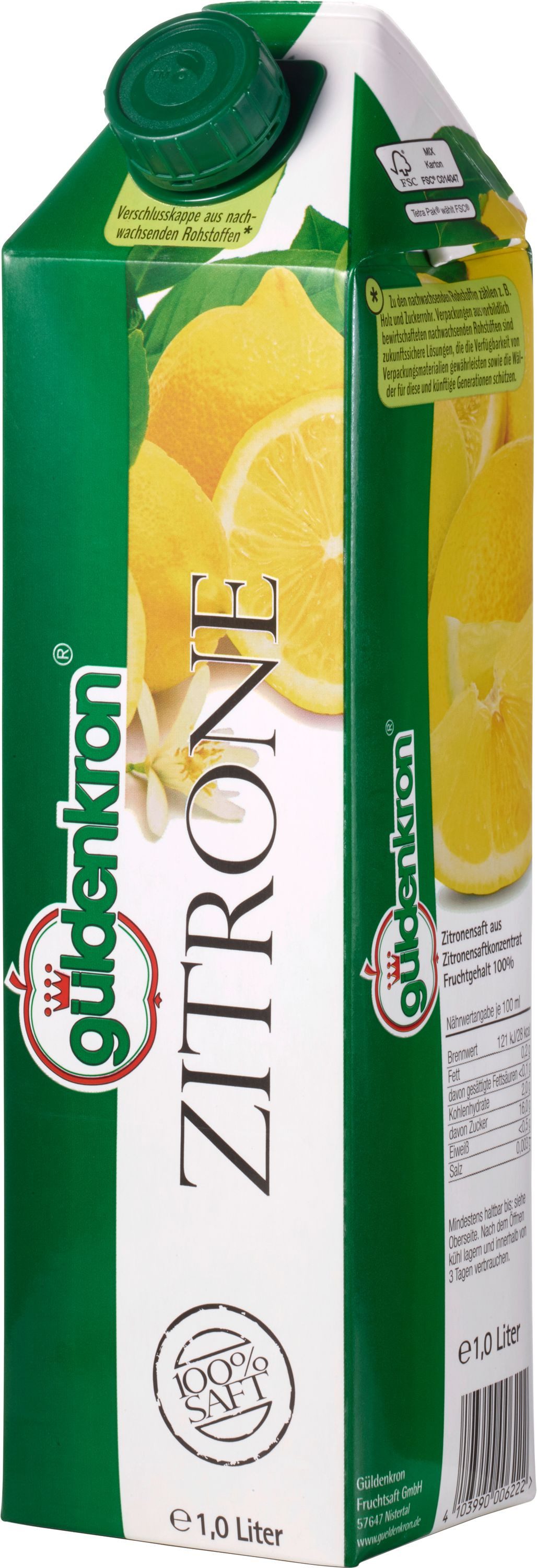 Güldenkron Saft, Güldenkron Zitronensaft 1000ml