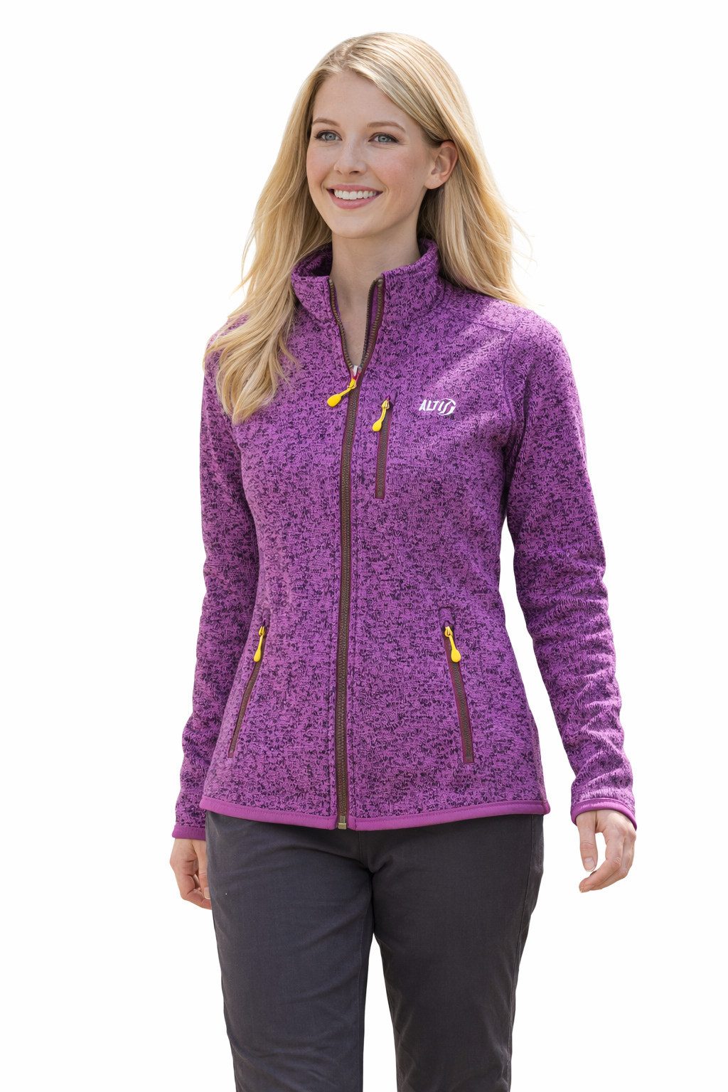altus Fleecejacke ODYSSEY Lady anti Pilling Damen Outdoorjacke purple Atmungsaktiv – Bild 2 von 4