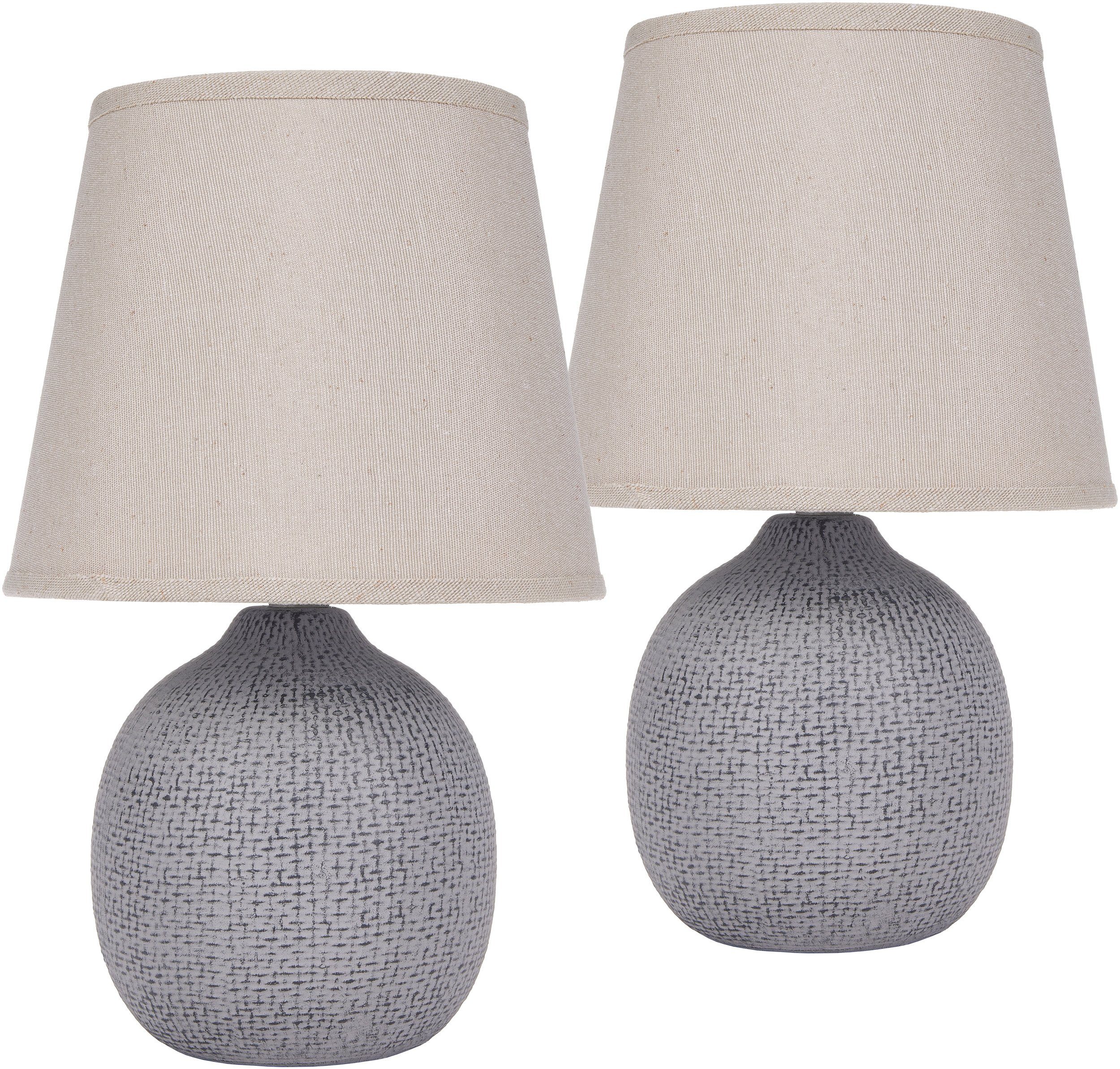BRUBAKER Tischleuchte Designer Nachttischlampe - Tischlampe günstig online kaufen