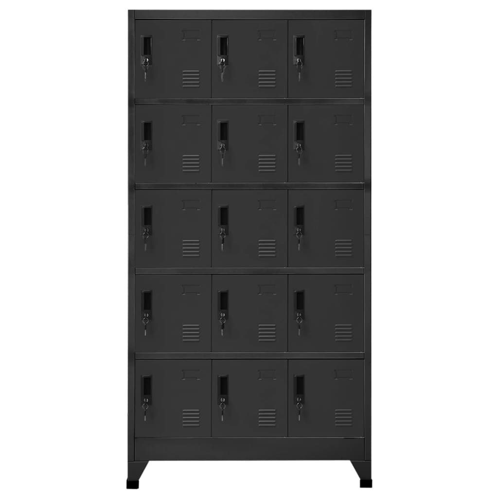 vidaXL Mehrzweckschrank Schließfachschrank Anthrazit 90x40x180 cm Stahl günstig online kaufen