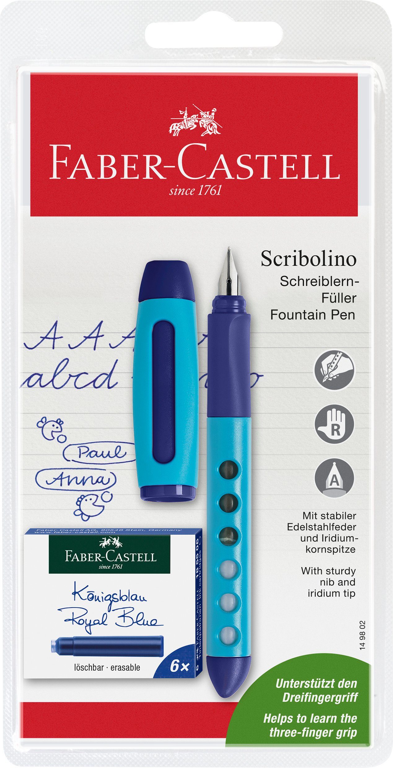 Faber-Castell Füller Schulfüller Scribolino rechts