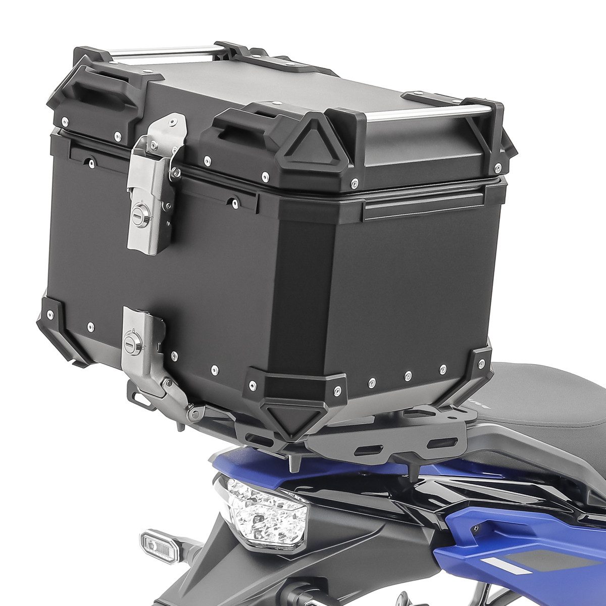 Bagtecs Topcase Set Alu Topcase + Gepäckbrücke passend für Suzuki V-Strom 800 23-26 #