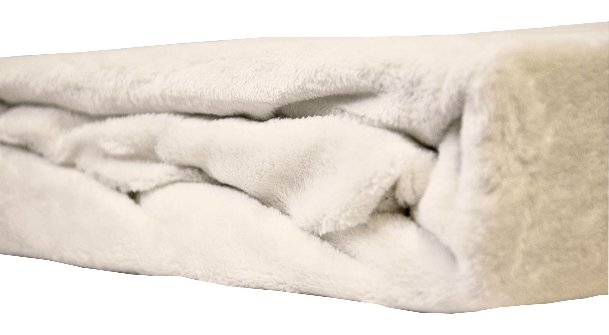 JACK Spannbettlaken Teddy Flausch Cashmere Touch Weiß Grau Anthrazit, Fleece, Gummizug: Rundumgummizug, (1 Stück), Teddy Plüsch, kuschlig, weiche Oberfläche, su – Bild 3 von 5