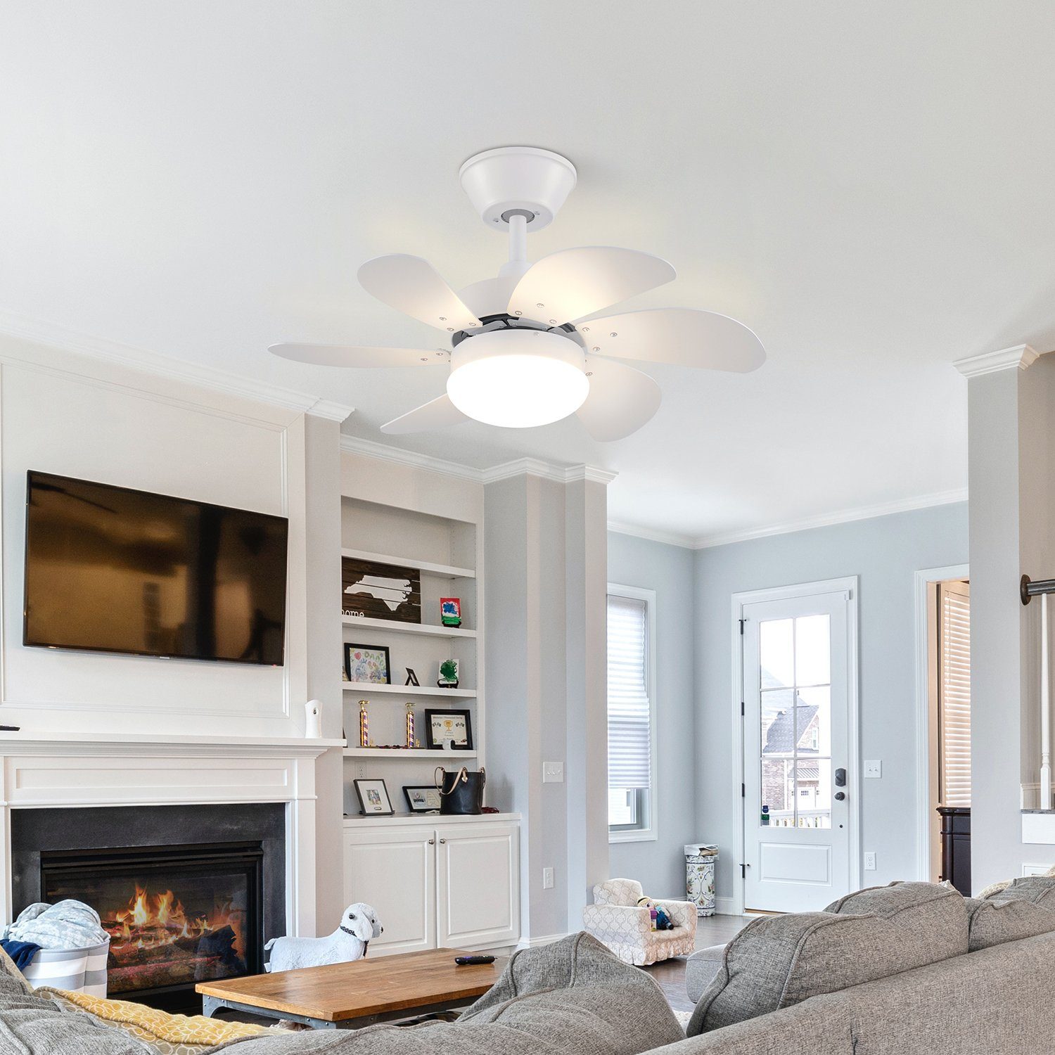 ZMH Deckenventilator Mit Licht und Fernbedienung günstig online kaufen