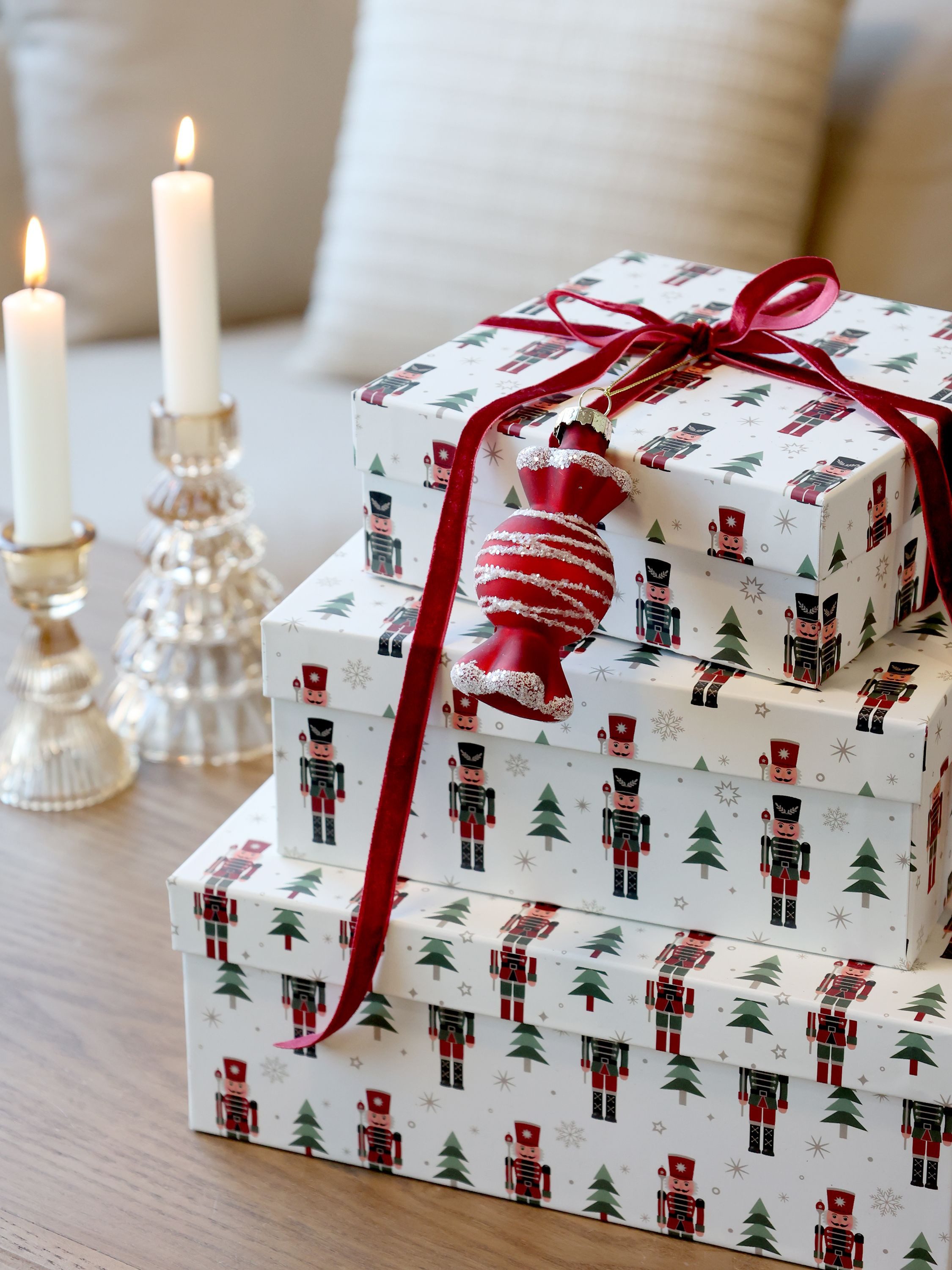 Chic Antique Aufbewahrungsbox 3-er Set Box mit Nussknackern Weihnachten tra günstig online kaufen