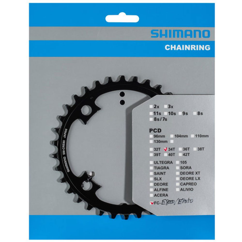 Fahrradkette SHIMANO Kettenblatt SHIMANO STEPS SM-CRE80 und SM-CRE80-B 34Z. 104mm S