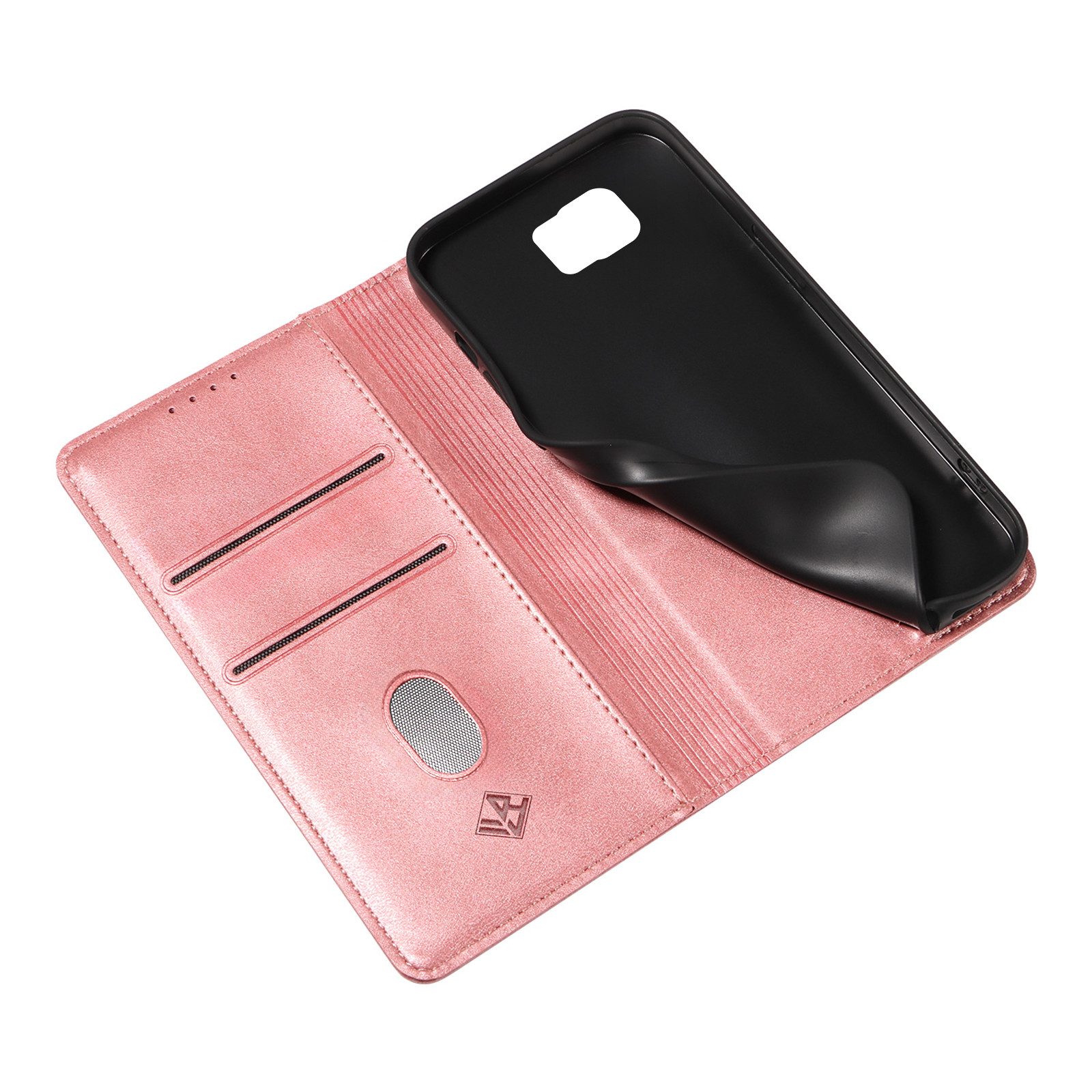 Tec-Expert Handyhülle Tasche Hülle für Samsung Galaxy S7 5.1 Zoll, 5.1", Cover Klapphülle Case mit Kartenfach Fliphülle aufstellbar