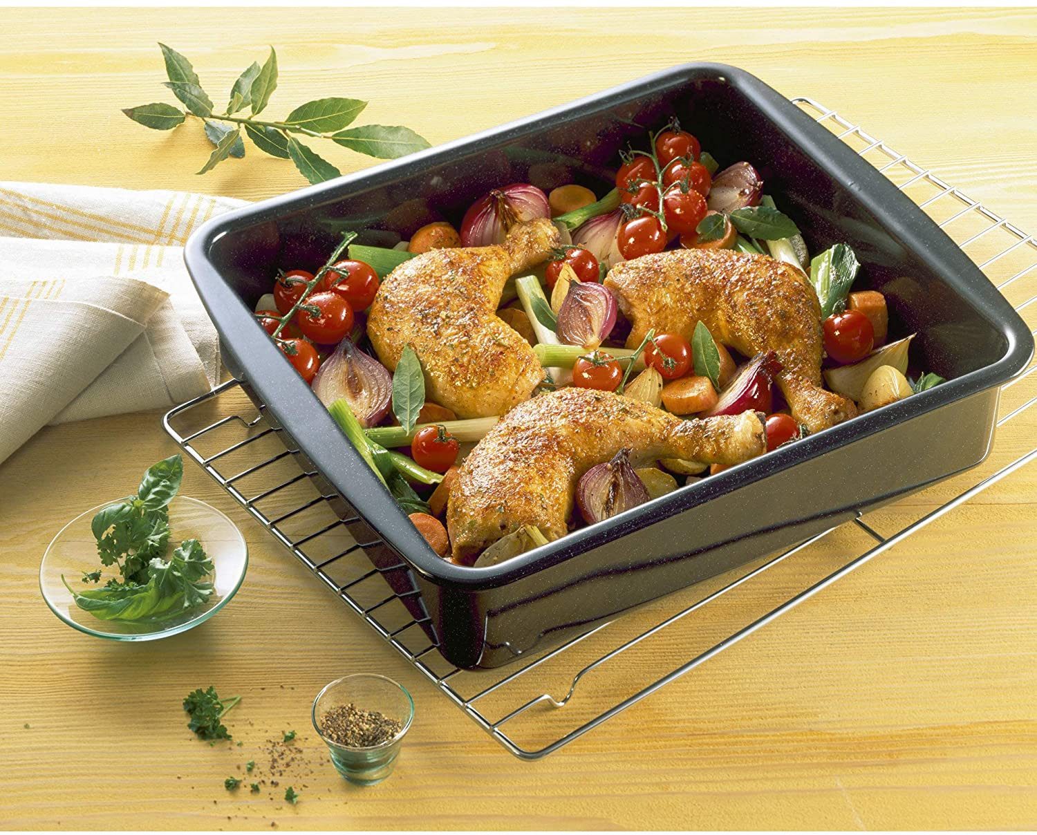 Kaiser Backformen Auflaufform Inspiration, Stahl, (1-St), schnittfest und wärmeleitend, Made in Germany