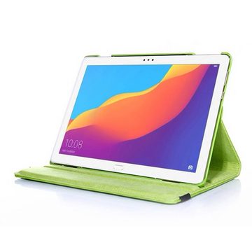 Wigento Tablet-Hülle Für Apple iPad Pro 11.0 Zoll 2018 / iPad Air 2020 4. Gen./ Air 2022 360 Grad Hülle Cover Tasche Grün Kunst Leder Case Neu + 0,4 mm Hart Glas
