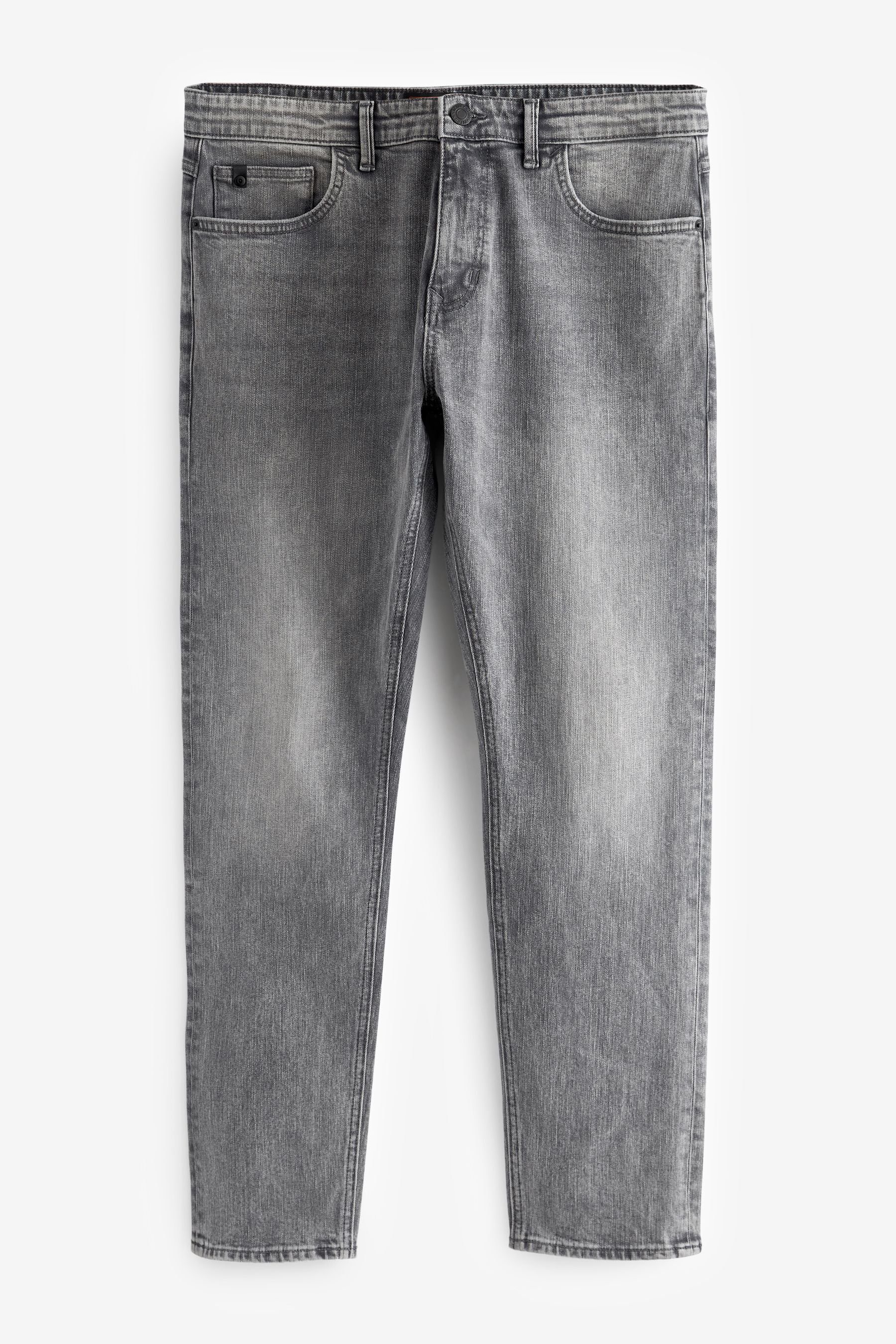 Grey aus Fit Next (1-tlg) Slim Slim-fit-Jeans schwerem Stoff Premium-Jeans