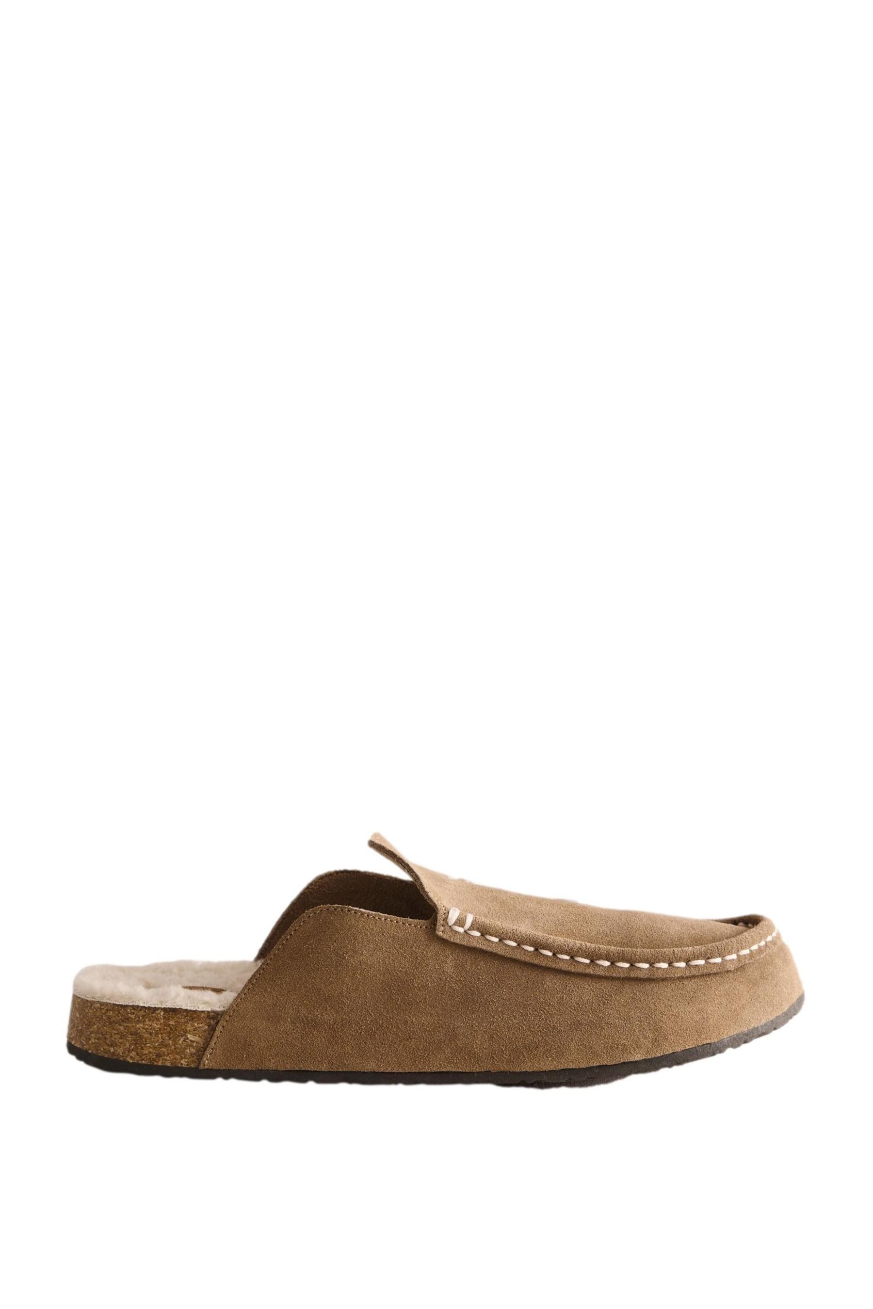 Signature Hausschuhe aus Veloursleder Hausschuh