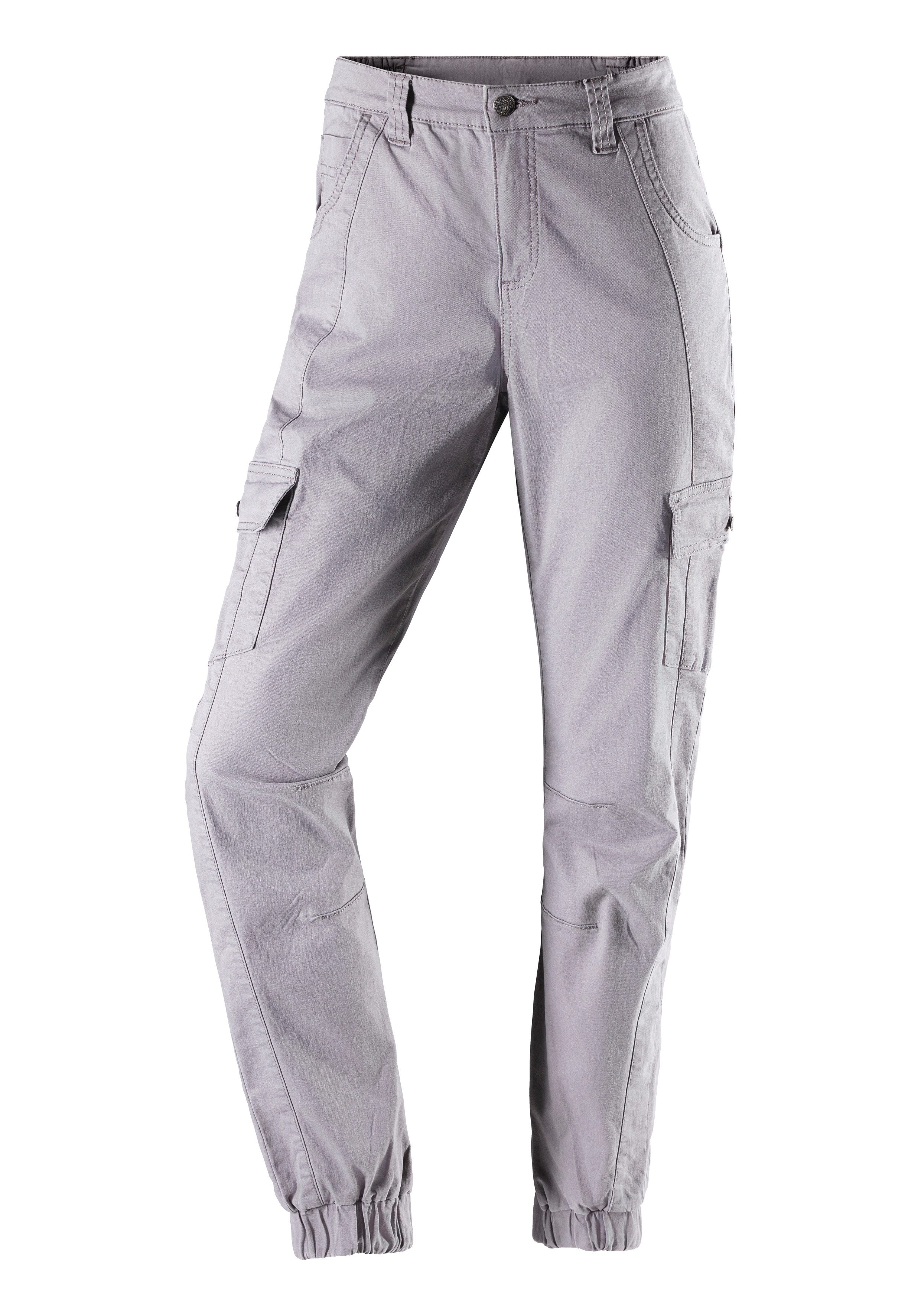 Vivance Active by Lascana Trekkinghose Cargo Jeans Optik Baumwollmix mit Cargo Taschen